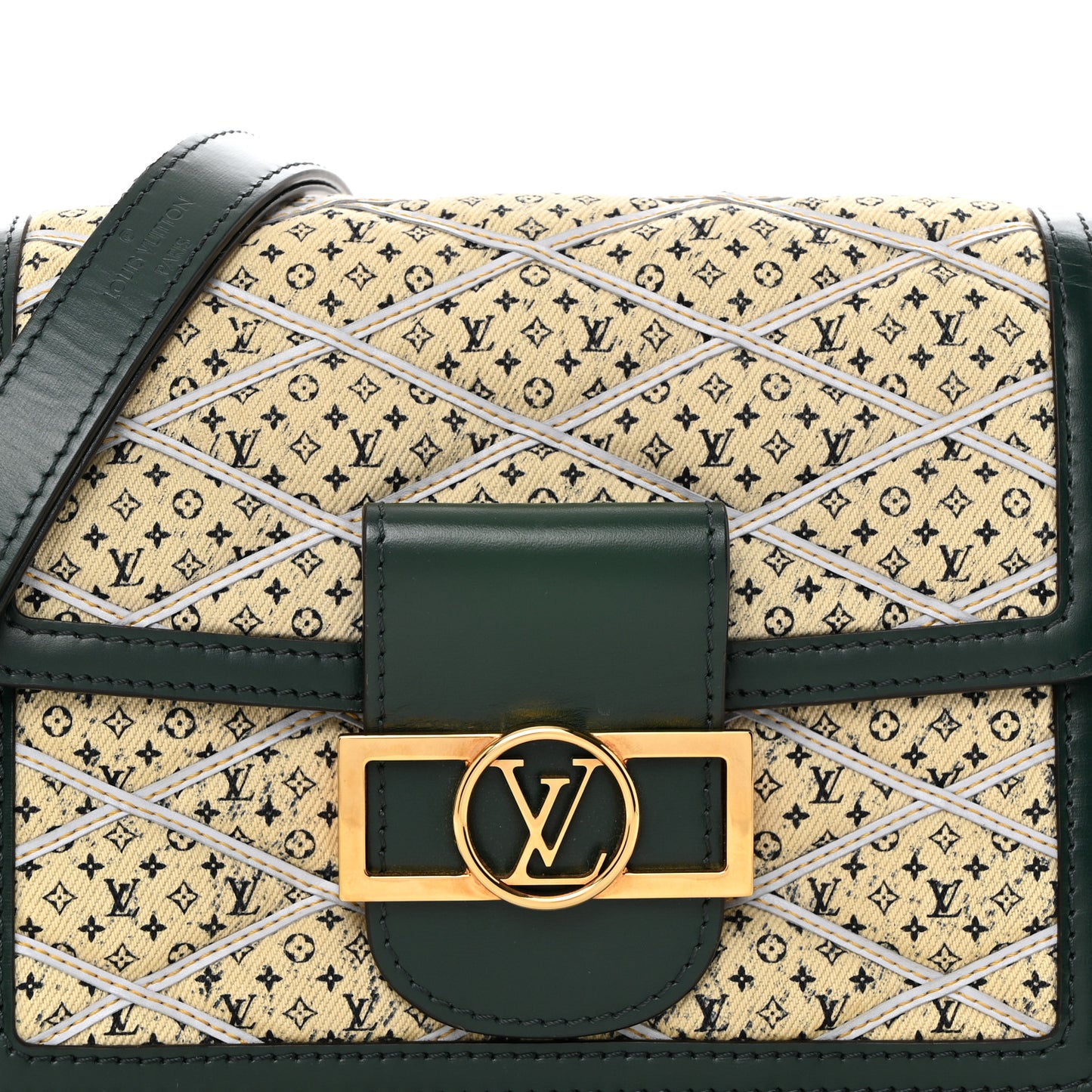 Denim Printed Monogram Dauphine Mini