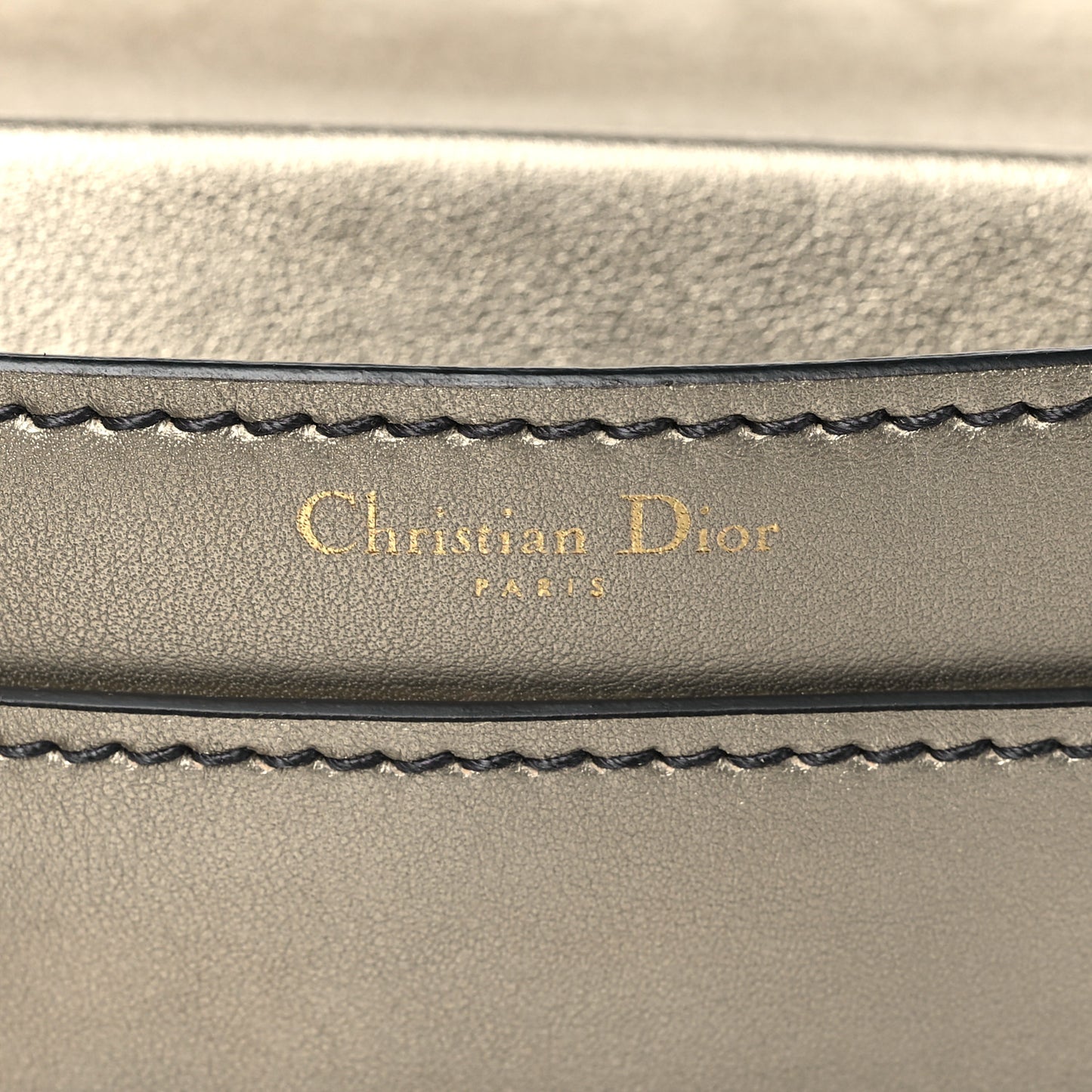 Metallic Calfskin J'Adior Mini Chain Flap Bag Gold