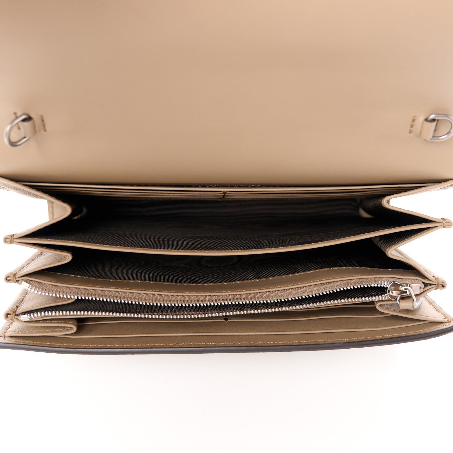 GG Supreme Monogram Mini Dionysus Chain Wallet Beige Taupe