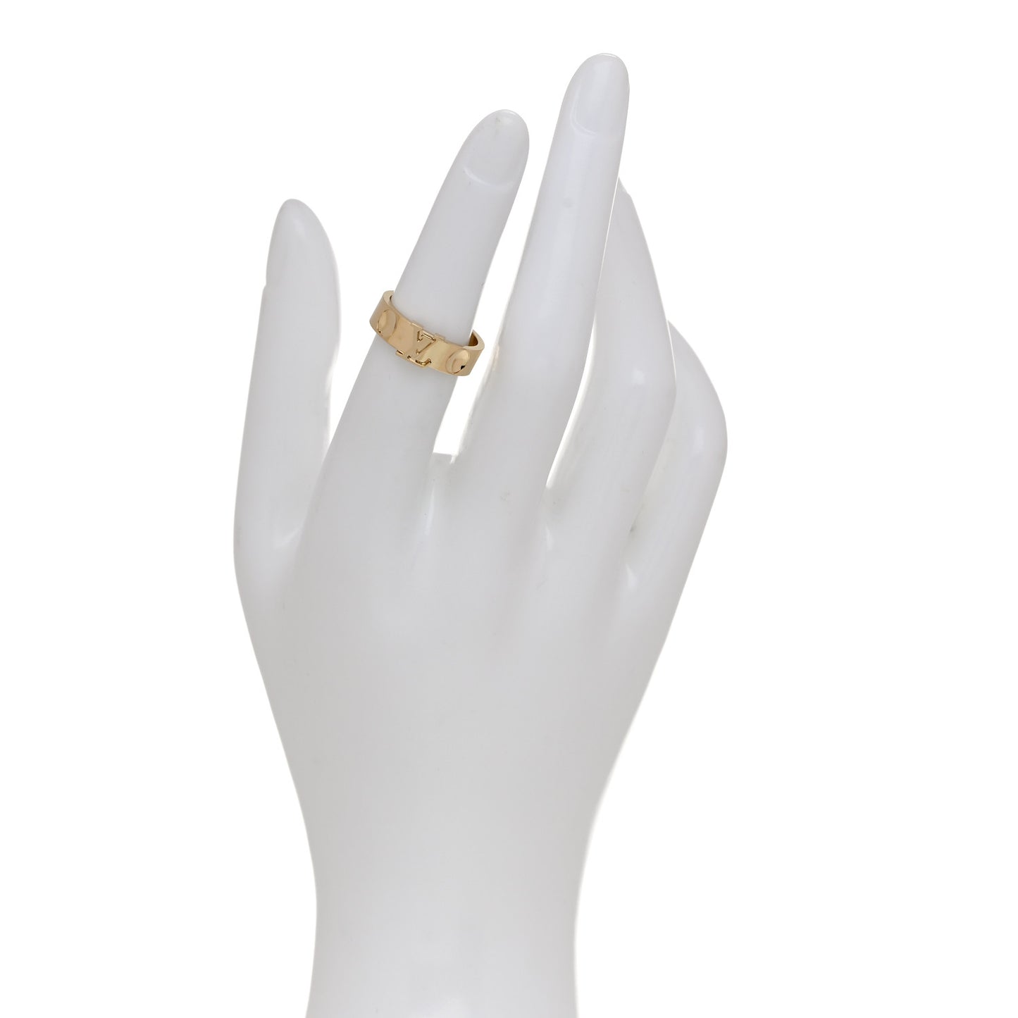 18K Yellow Gold Empreinte LV Ring 50 5.25