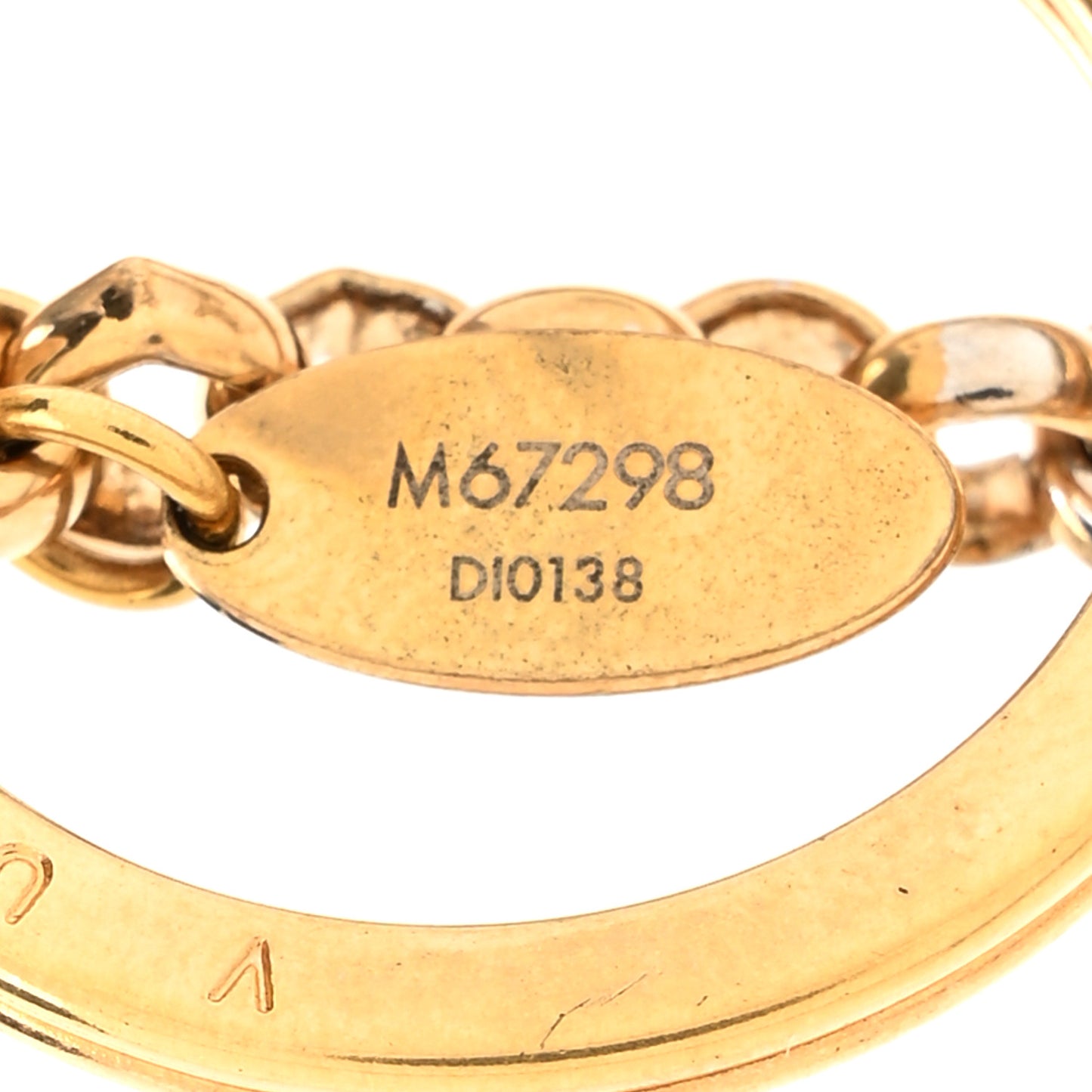 Wood Monogram Vivienne Puppet Bag Charm Key Holder Pink