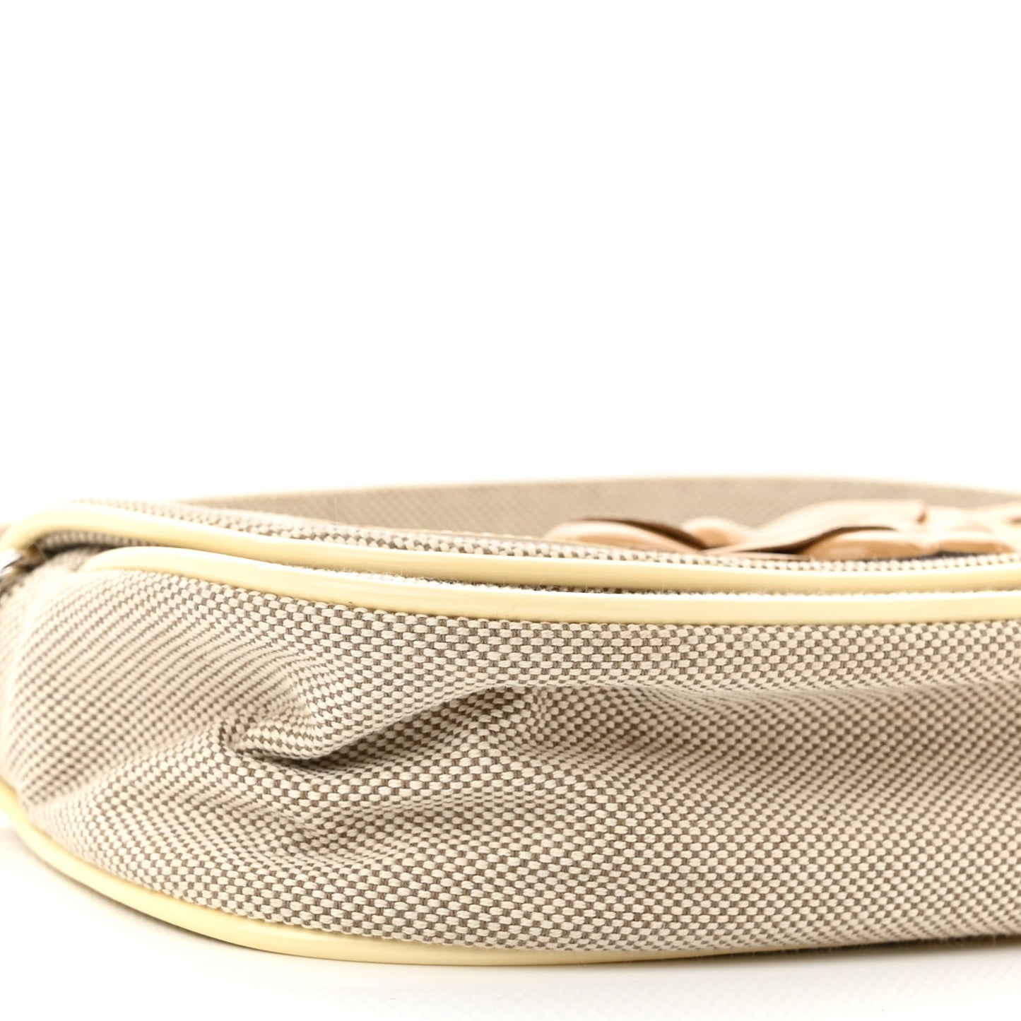 Canvas Camellia No. 5 Flap Beige Grey