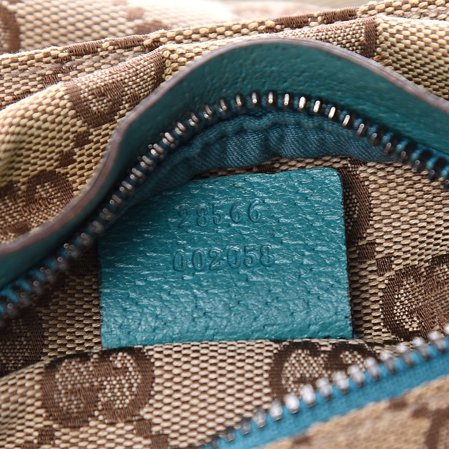 Gucci GG Monogram Web Double Pocket Belt Bag Turquoise 7 of 17