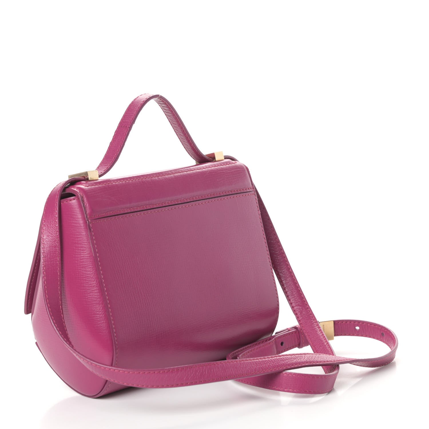 Givenchy Textured Calfskin Mini Pandora Box Crossbody Bag Magenta 3 of 11