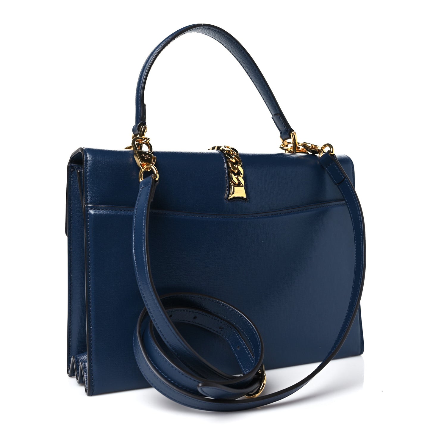 Azalea Calfskin Small Sylvie 1969 Top Handle Bag Blue