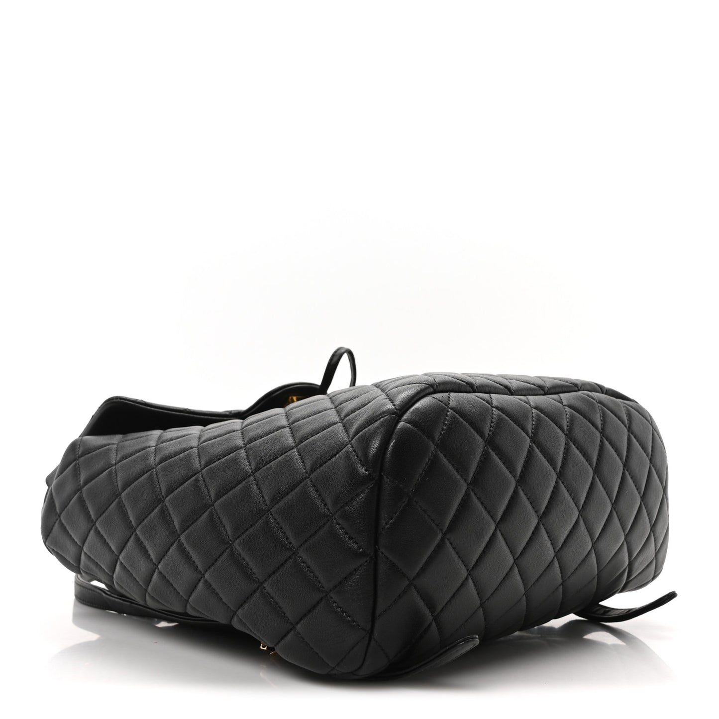 Lambskin Quilted Large Urban Spirit Backpack Black