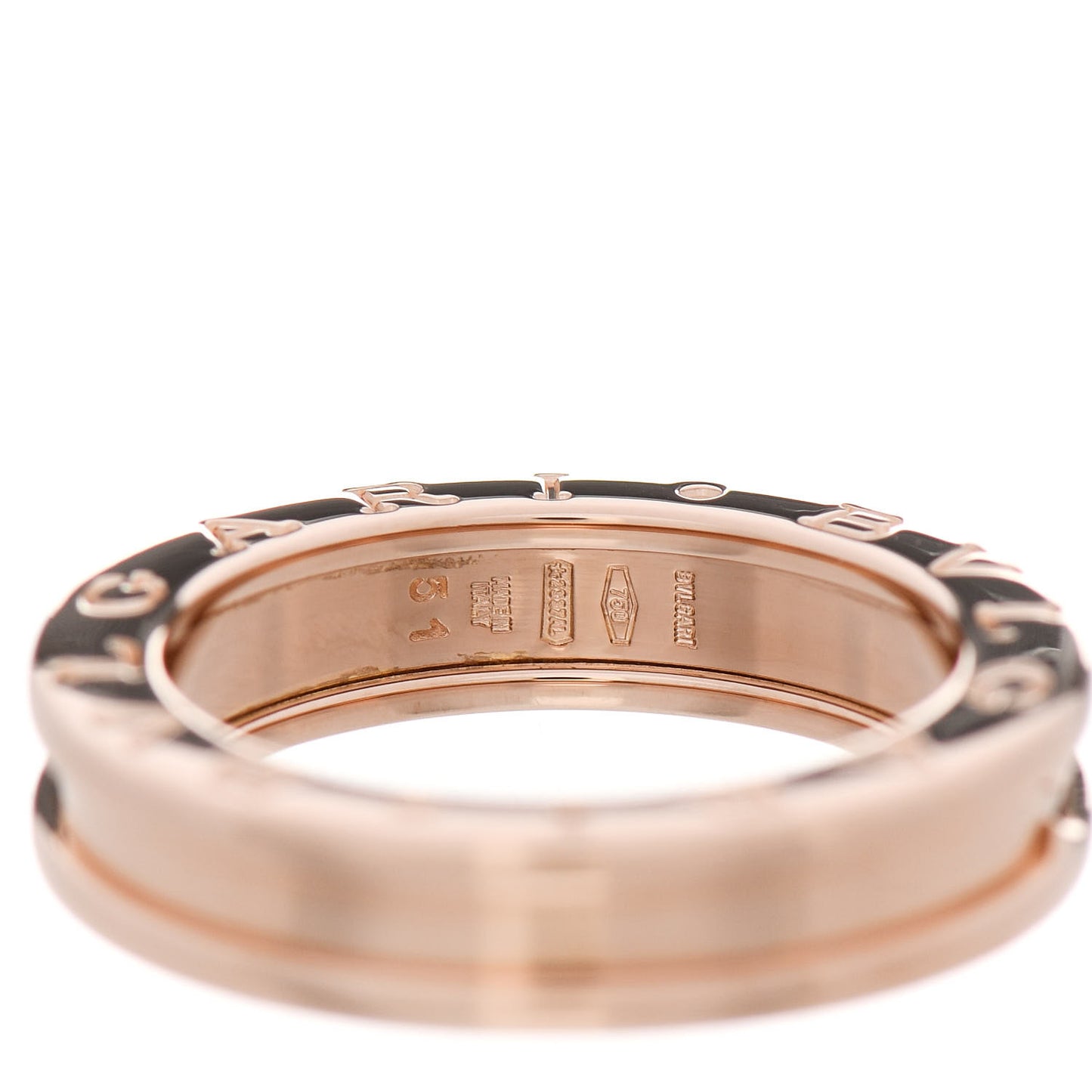 18K Rose Gold B.Zero1 One-Band Ring 51 5.75