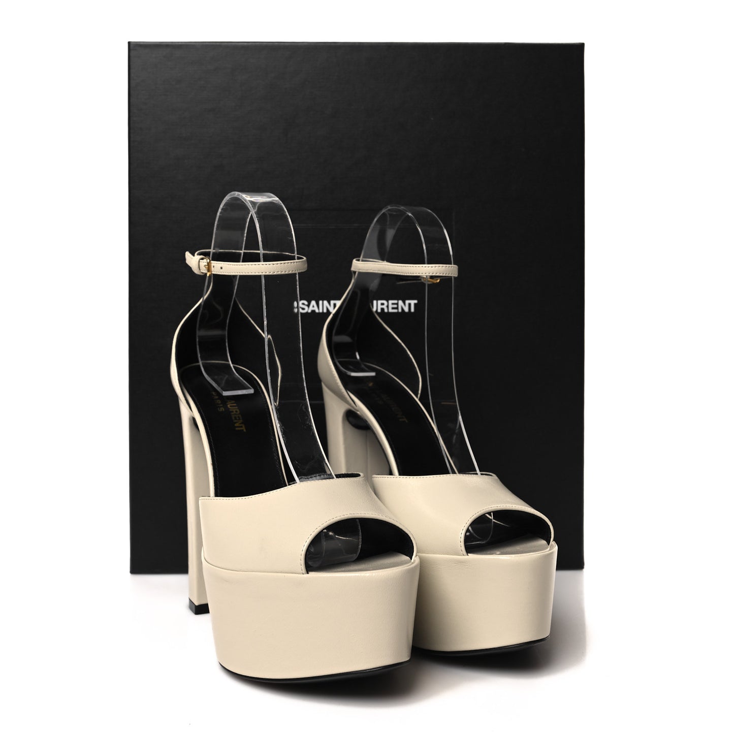 Lambskin Jodie Platform Sandals 37 Pearl