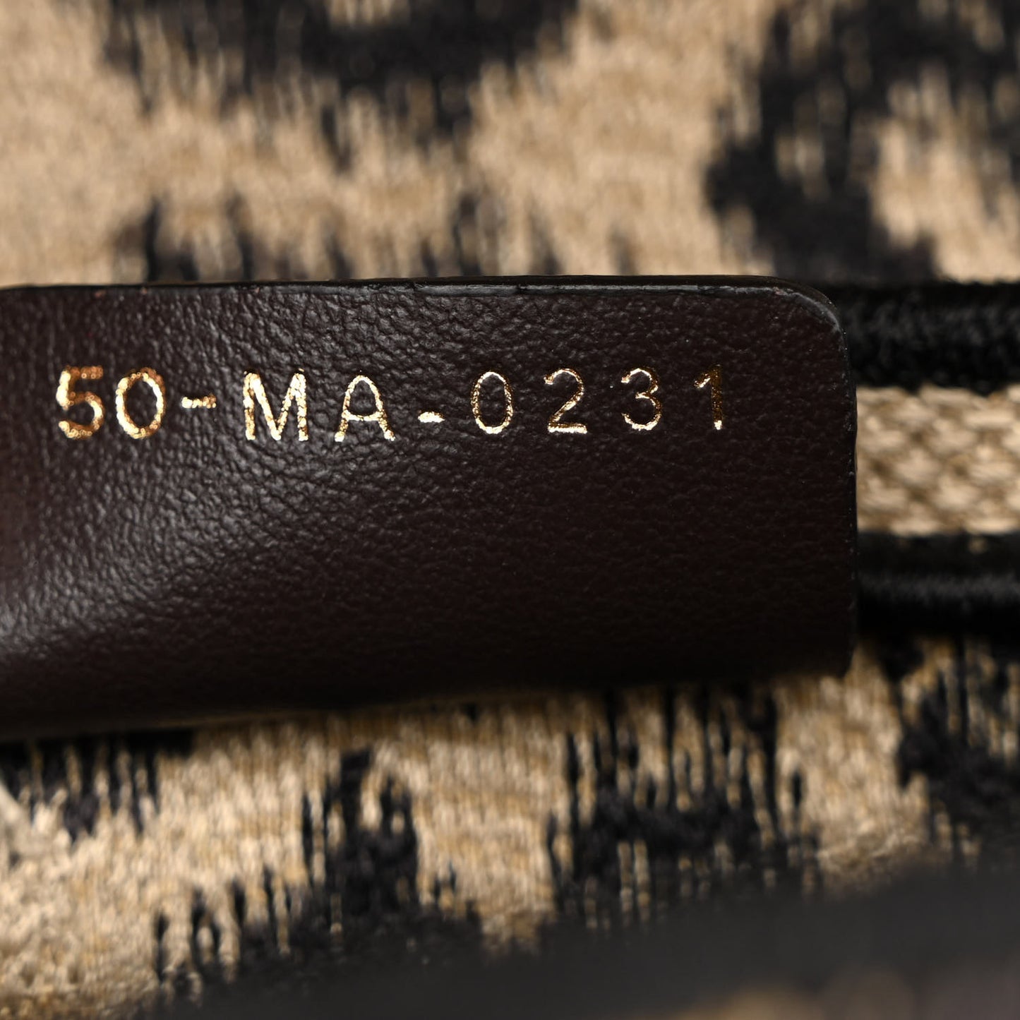 Canvas Mizza Embroidered Saddle Bag Beige Multicolor
