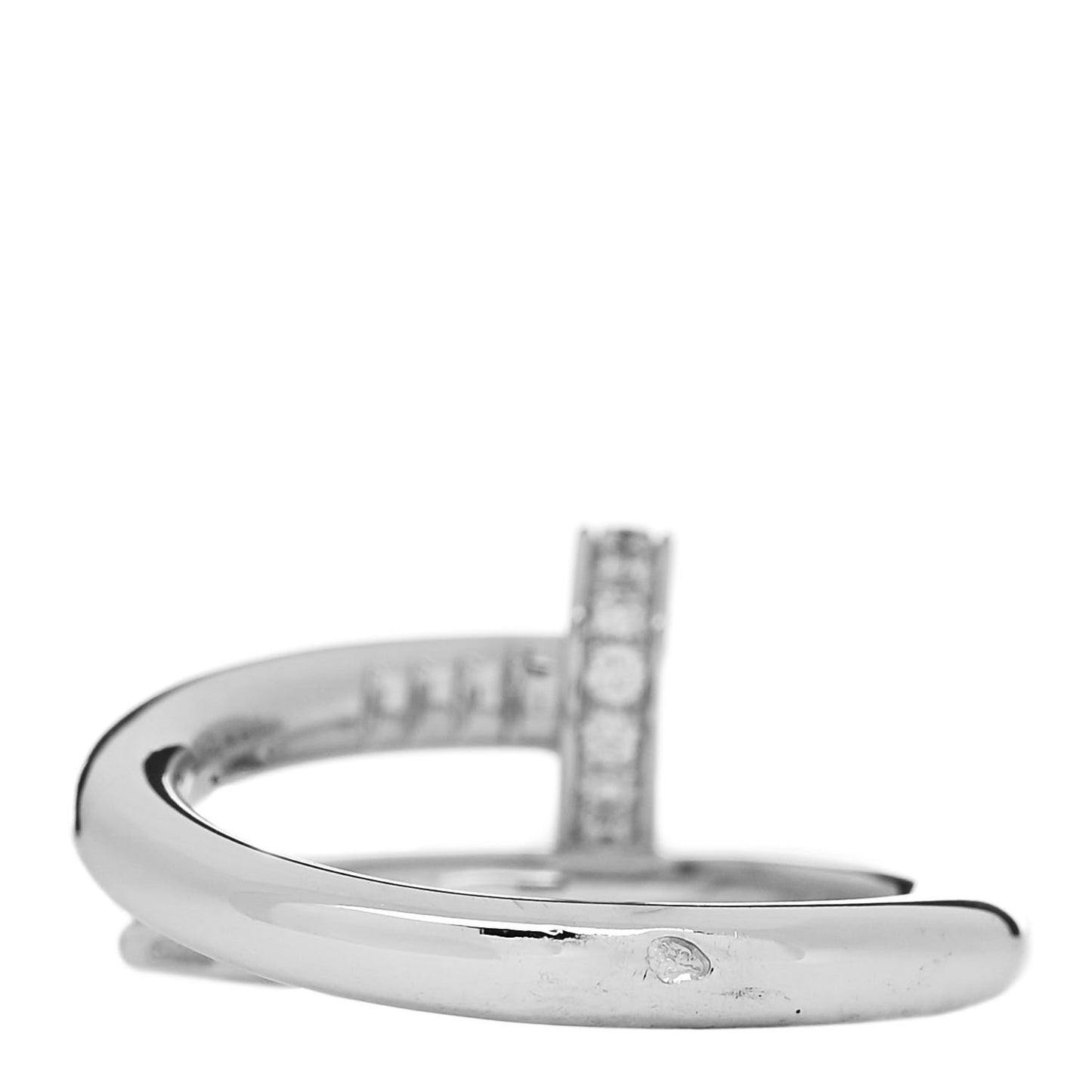18K White Gold Diamond Juste Un Clou Ring 51 5.75