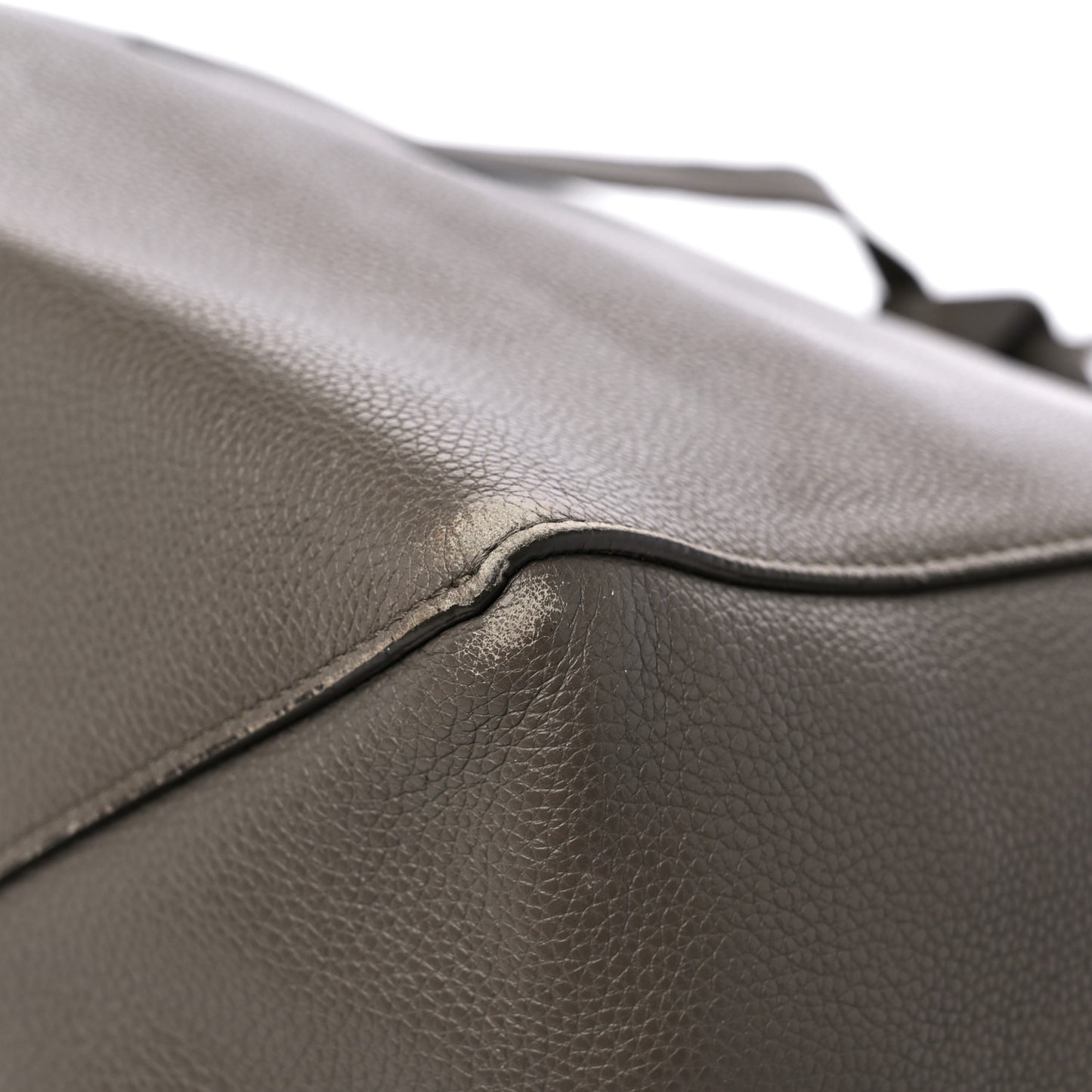Soft Grained Calfskin Small Belt Cabas Phantom Taupe