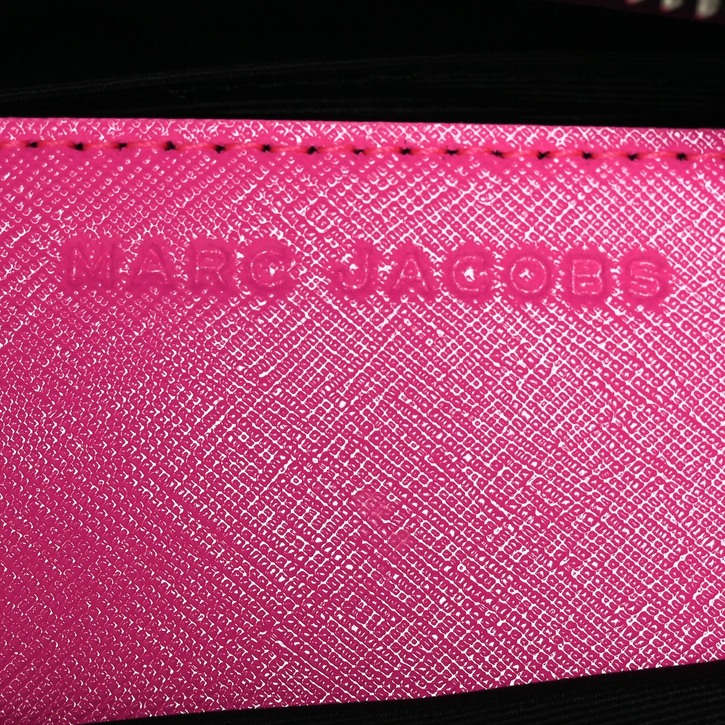 Saffiano Small Snapshot Camera Bag Bright Pink