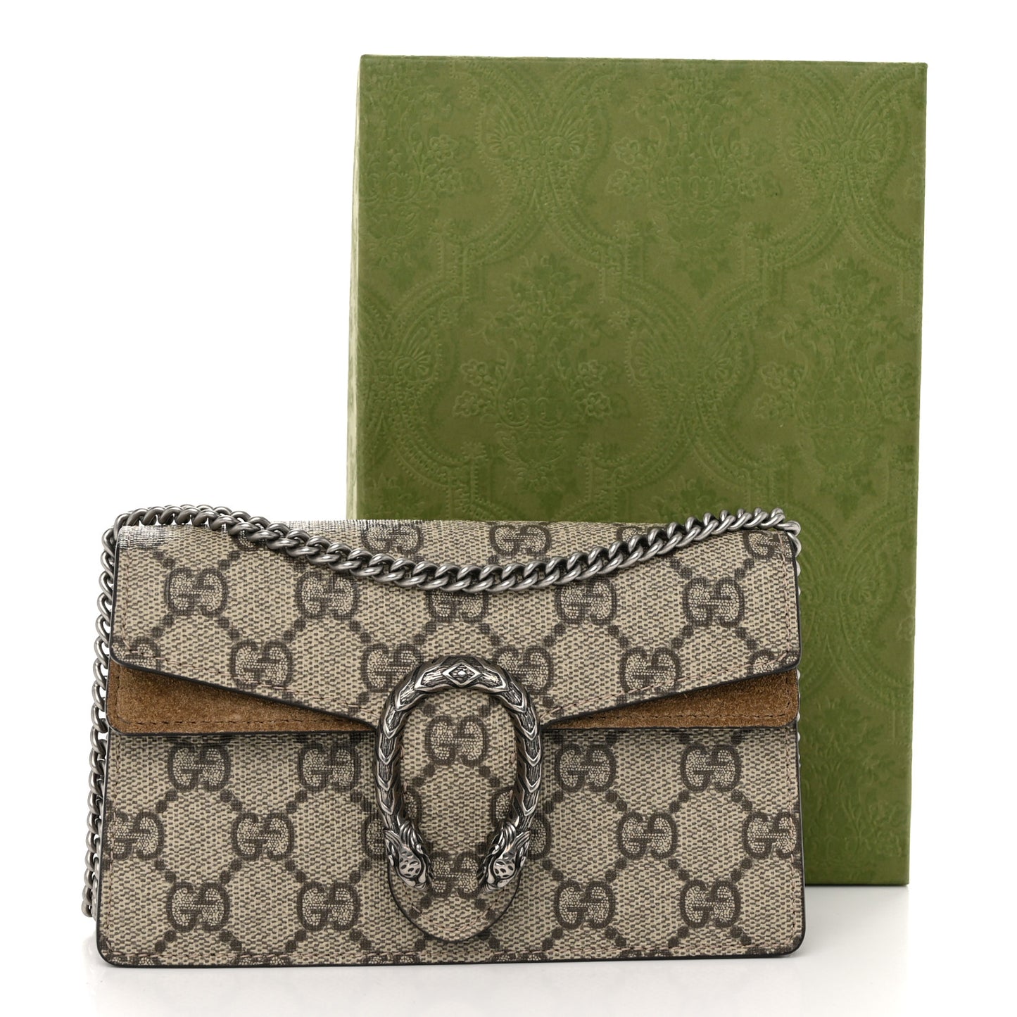 GG Supreme Monogram Super Mini Dionysus Shoulder Bag Taupe
