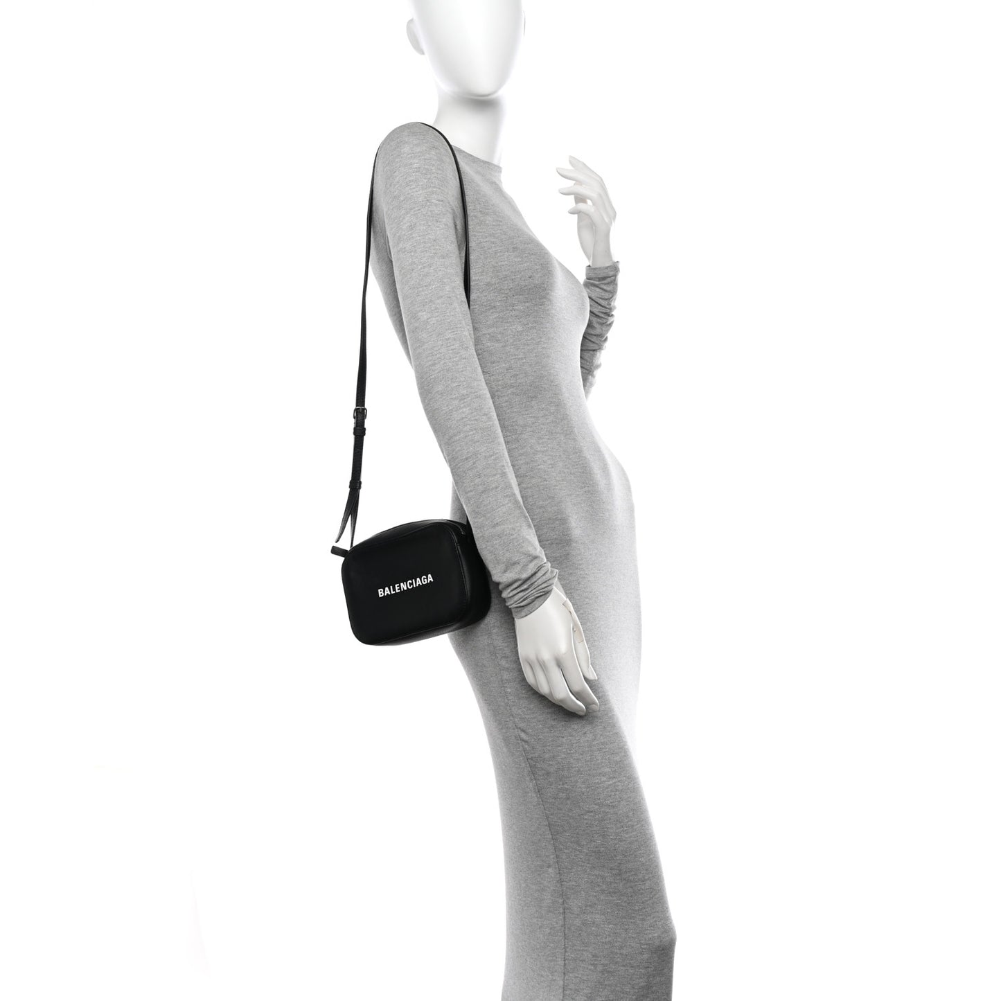 Calfskin Logo XS Everyday Camera Bag Black