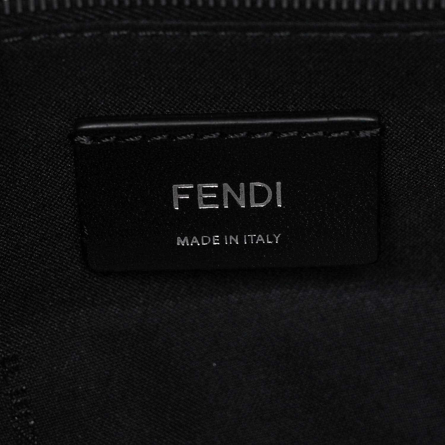 Fendi Vitello Grace FF Gradient Embossed Belt Baguette Bag Black 5 of 8