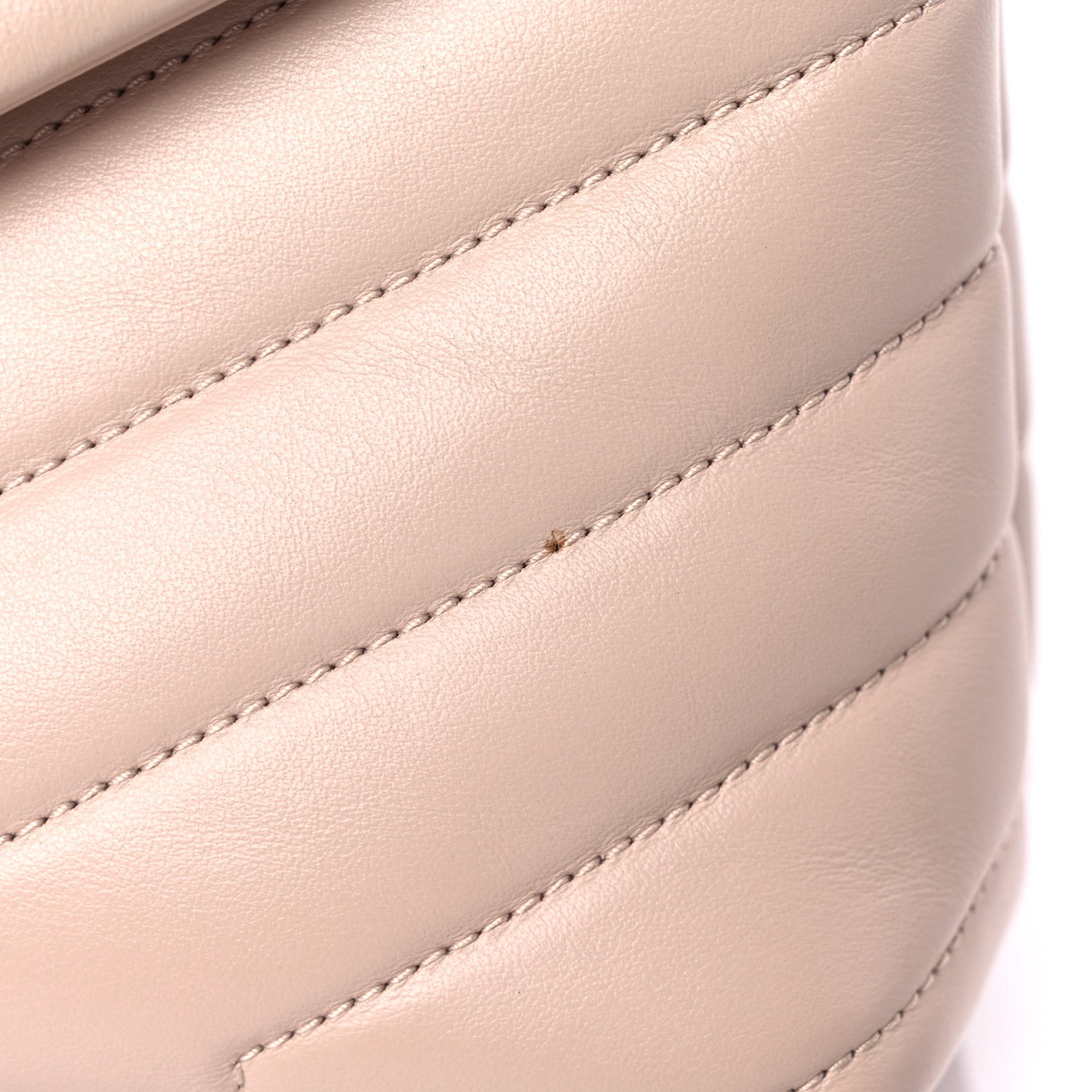 Saint Laurent Calfskin Y Quilted Monogram Small Loulou Chain Satchel Rose Antic 10 of 12