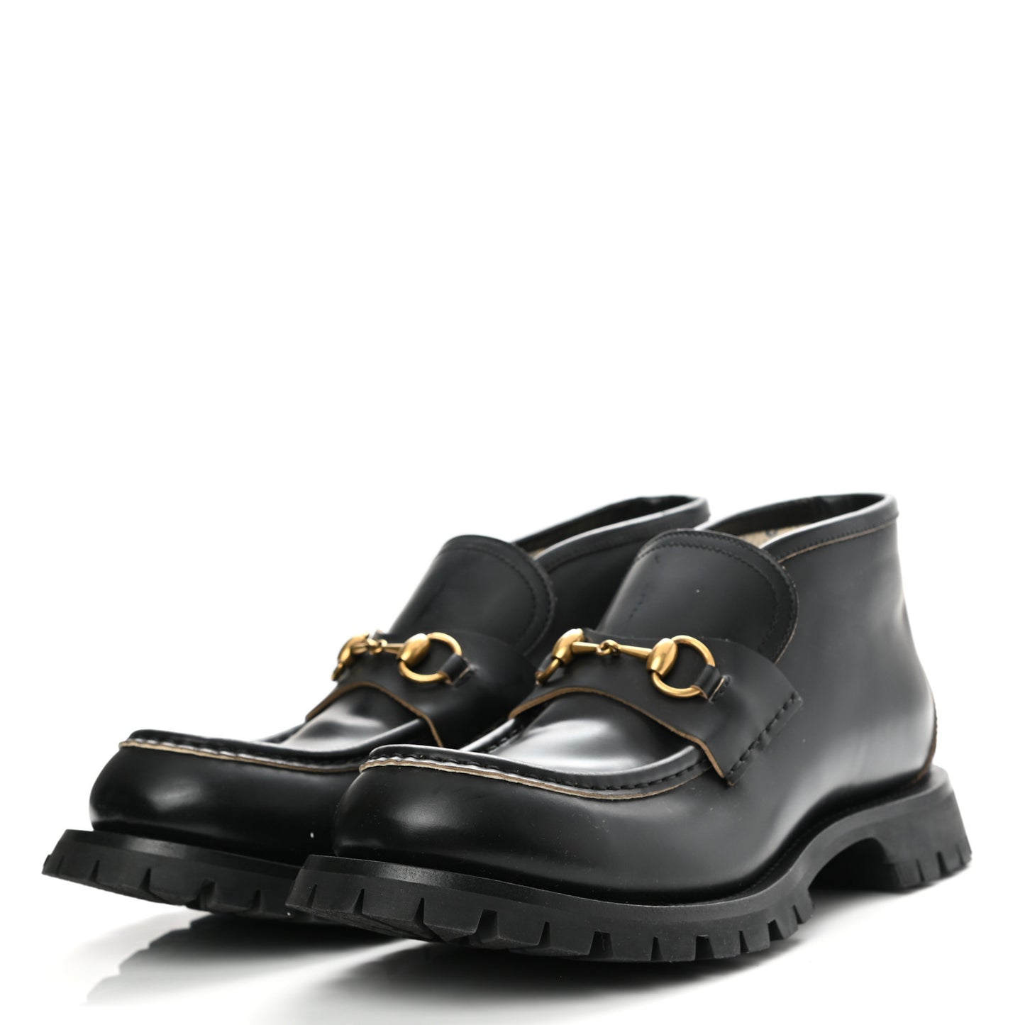 Cordovan Lux Mens Harald Horsebit Ankle Boots 9.5 Black