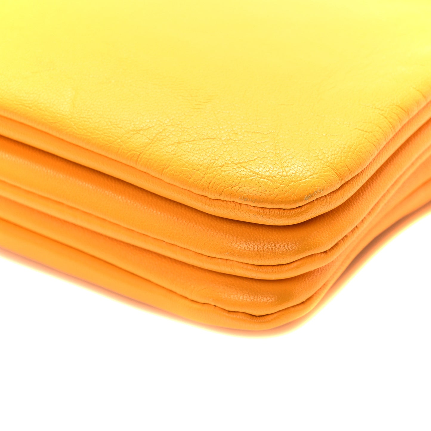 Lambskin Small Trio Crossbody Bag Saffron