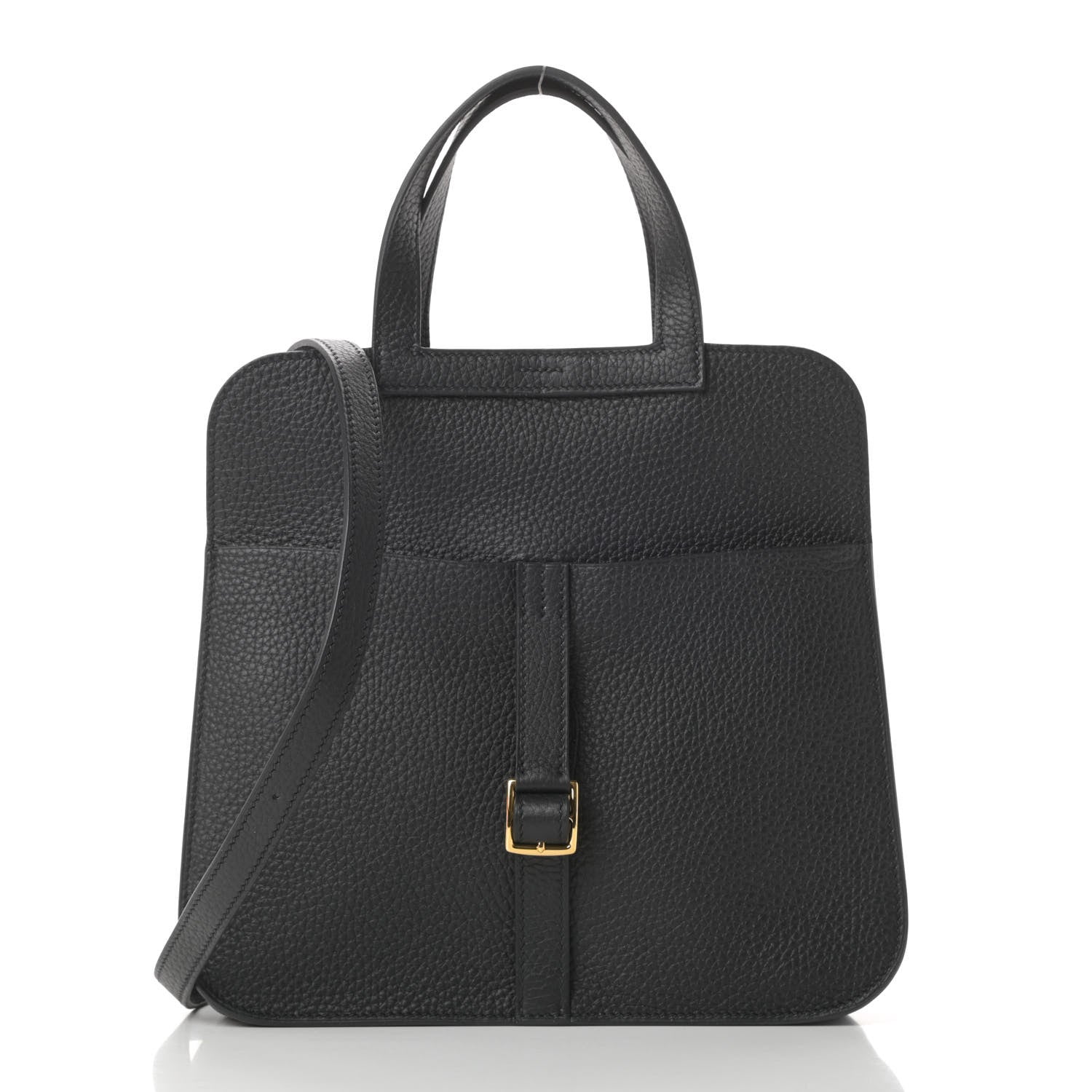 Hermes Taurillon Clemence Halzan 25 Black 3 of 13