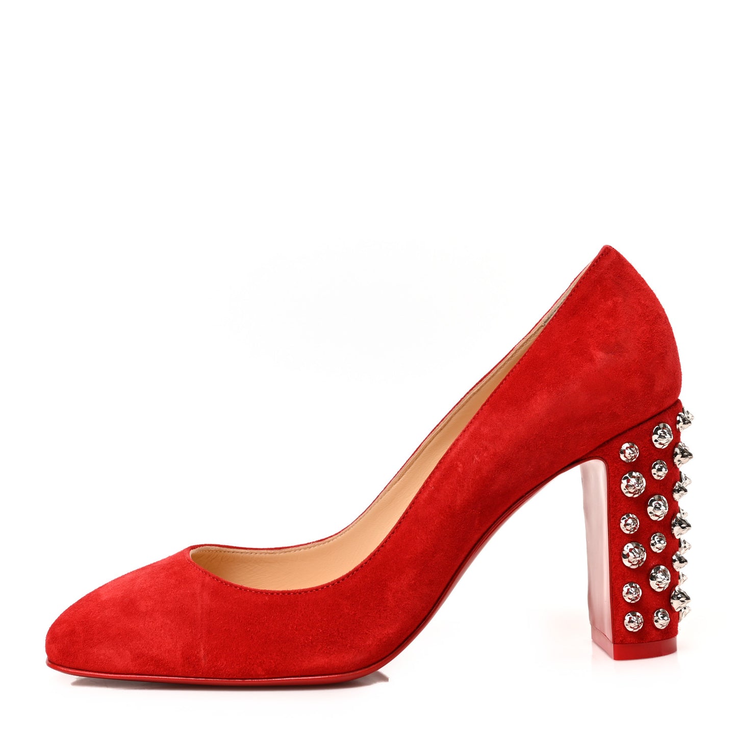 Veau Velours Donna Stud Spikes 85 Pumps 37 Loubi
