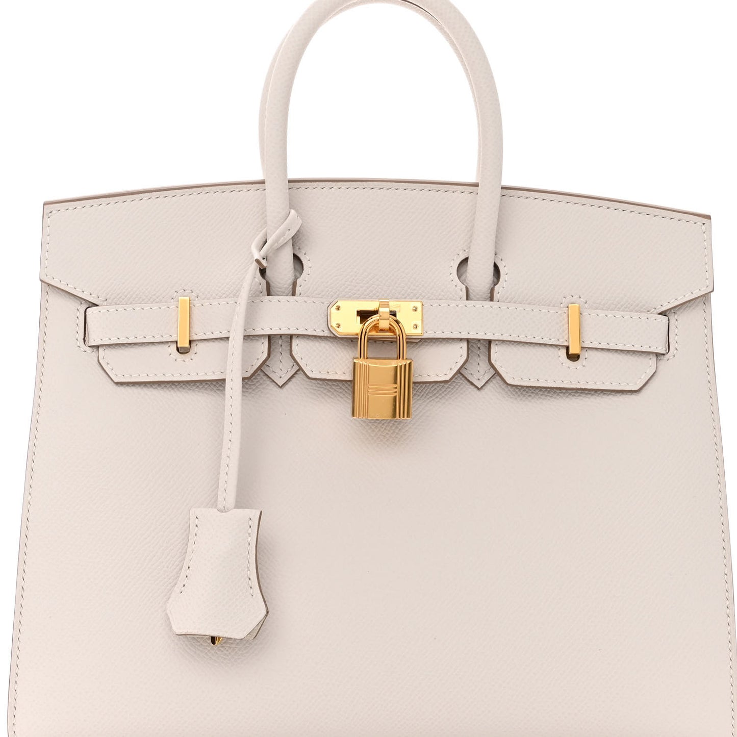 Epsom Birkin Sellier 25 Gris Pale