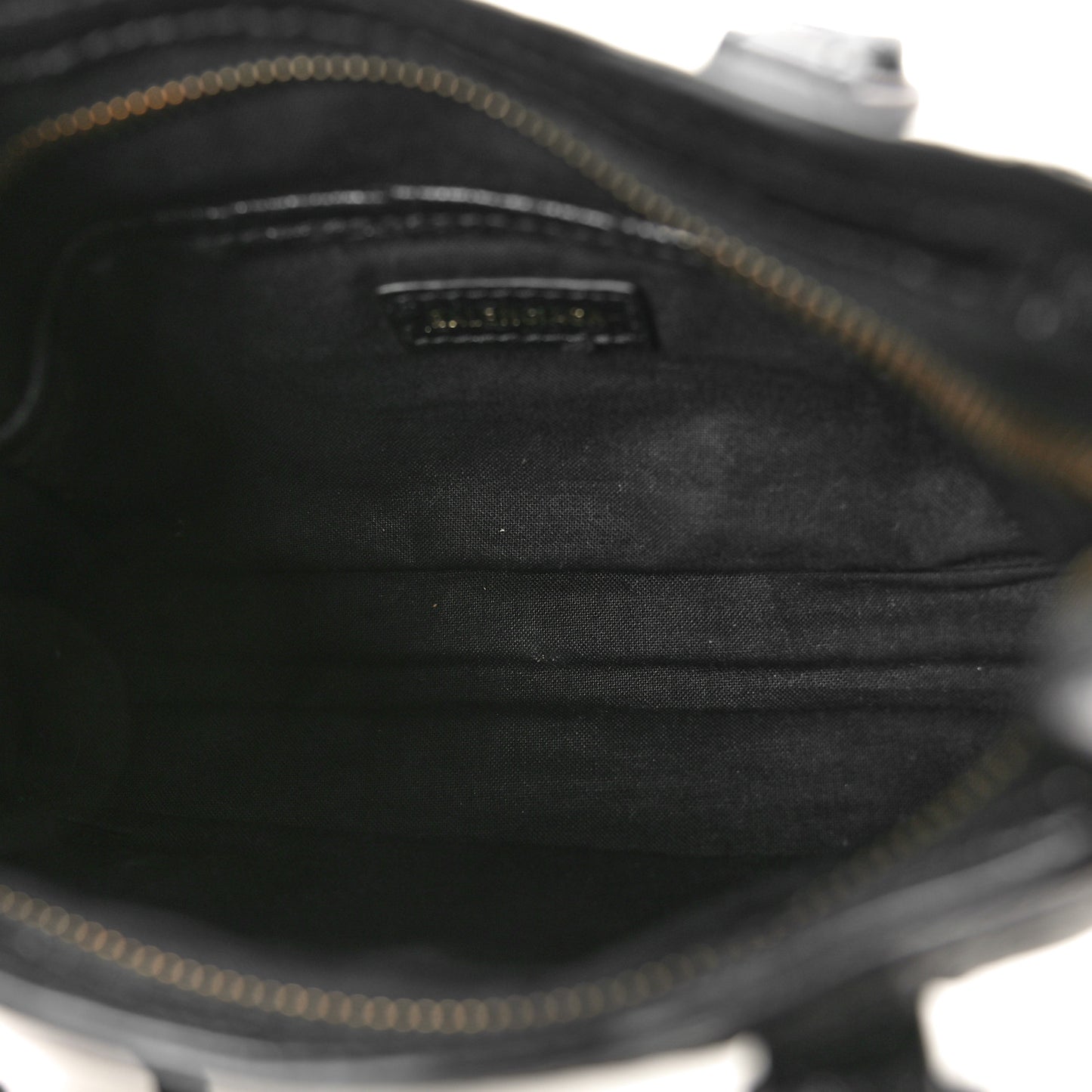 Agneau Classic Gold Hardware Nano City Black