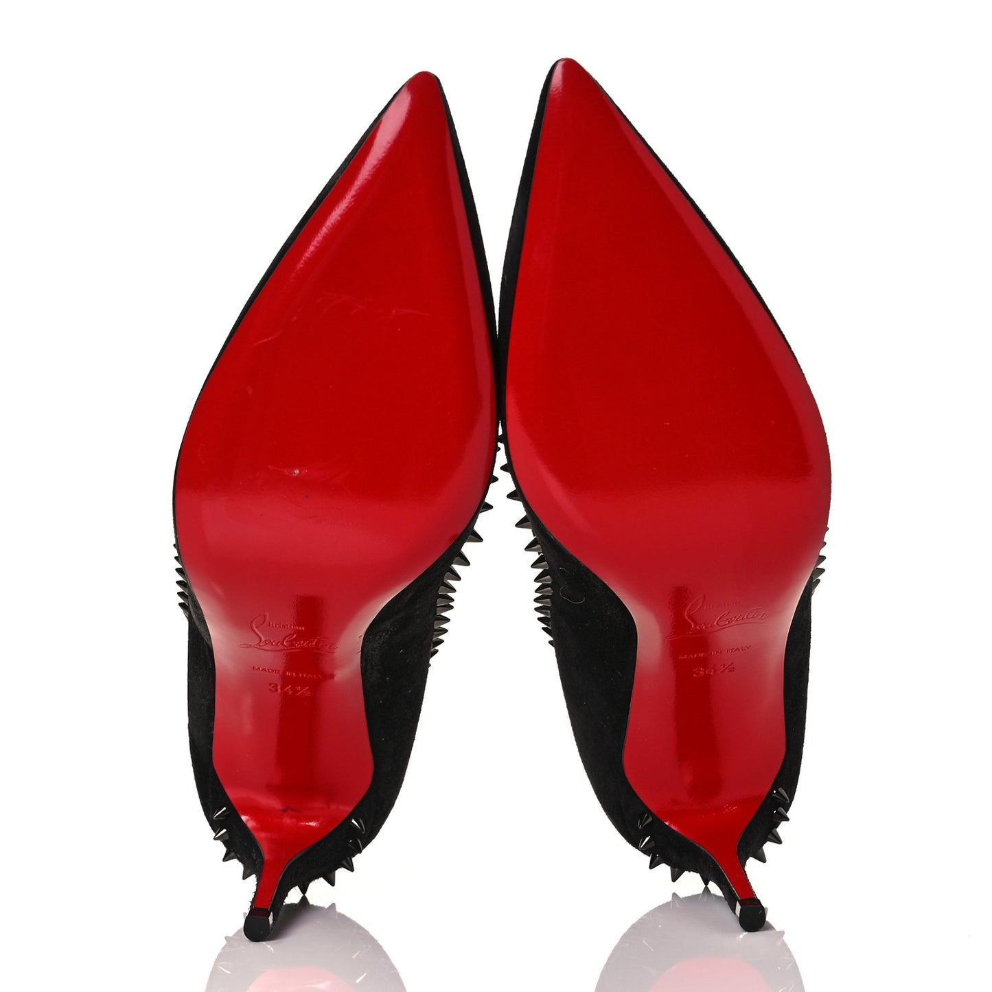 Veau Velours Anjalina 85 Pumps 34.5 Black Gun
