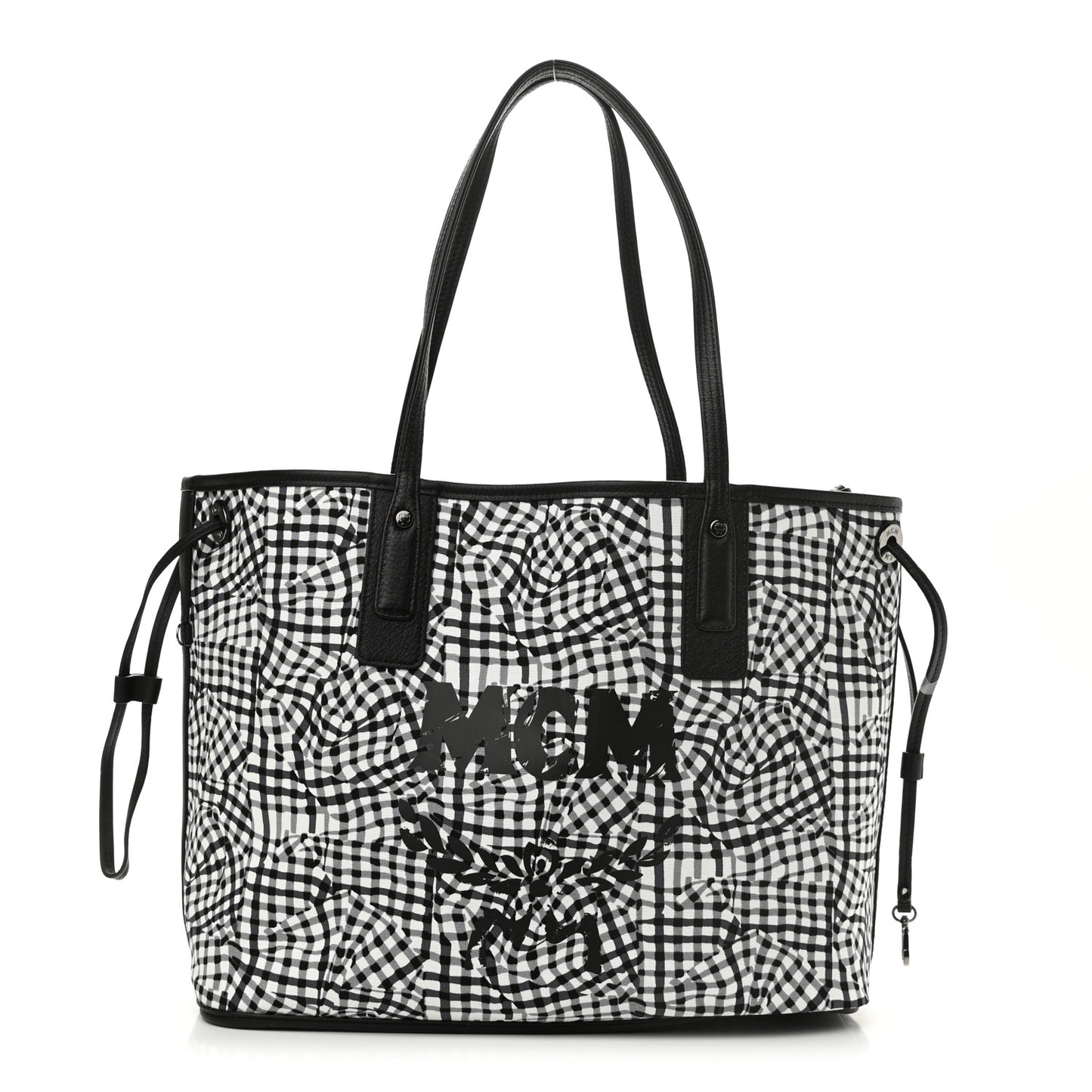 Visetos Medium Liz Reversible Shopper Tote Black