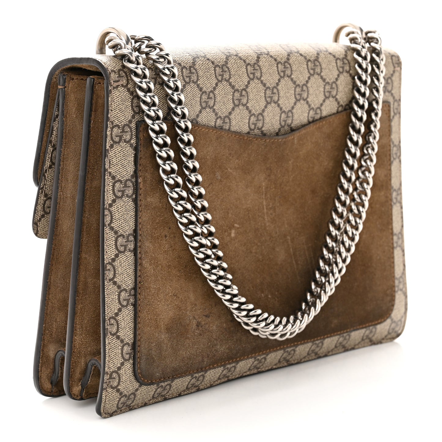 GG Supreme Monogram Medium Dionysus Shoulder Bag Taupe
