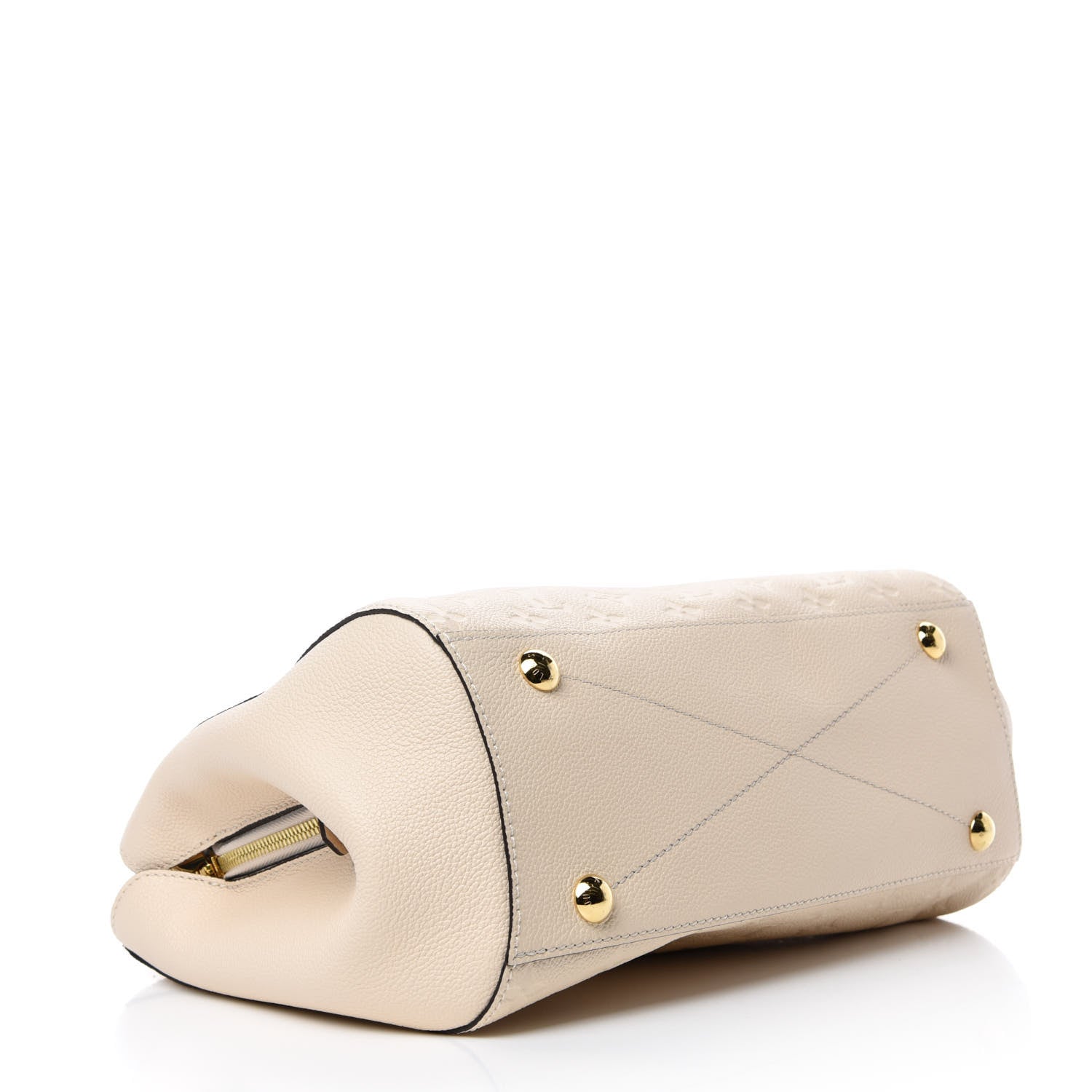 Louis Vuitton Empreinte Braided Montaigne MM Creme Beige Caramel 5 of 11