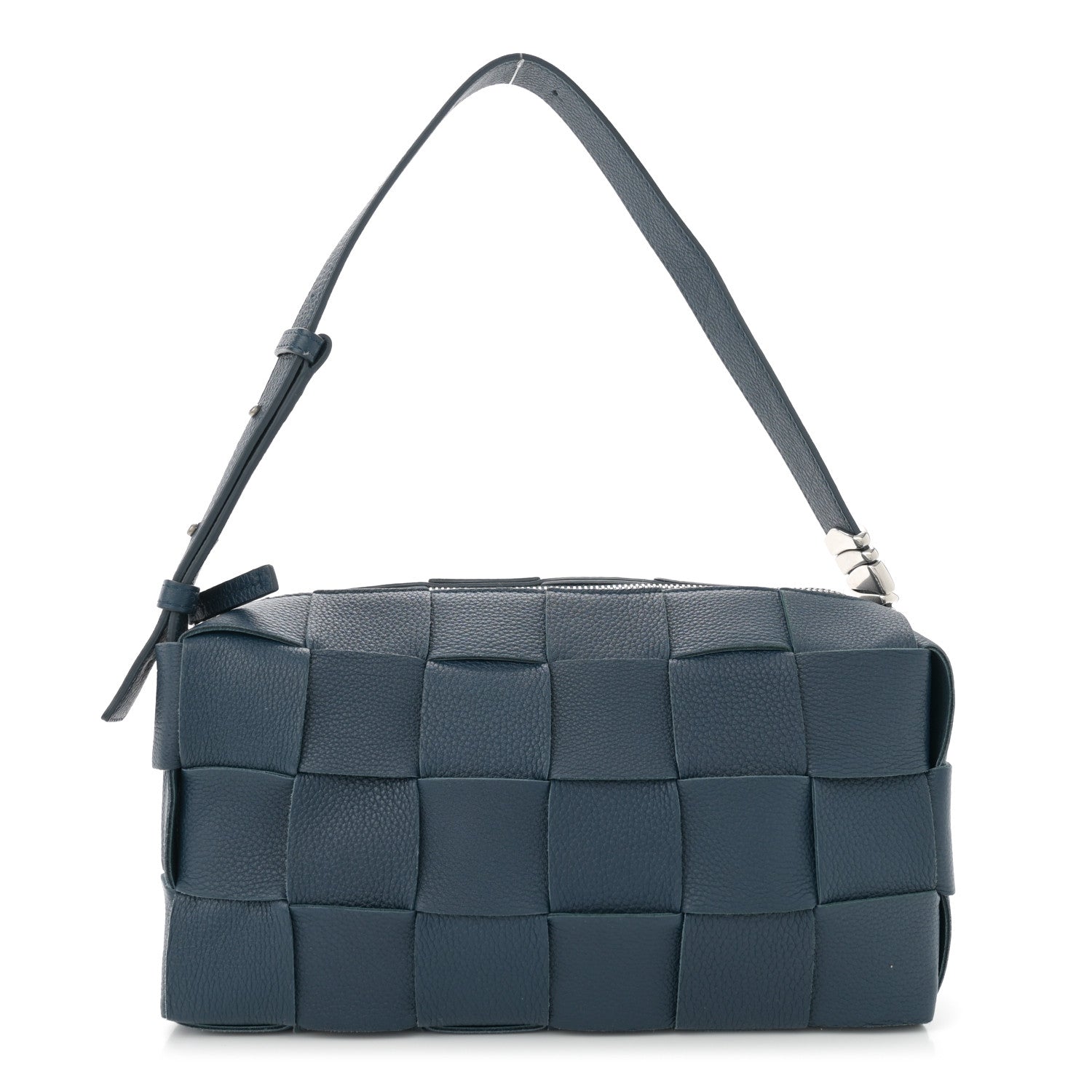 Bottega Veneta Grained Calfskin Maxi Intrecciato Brick Cassette