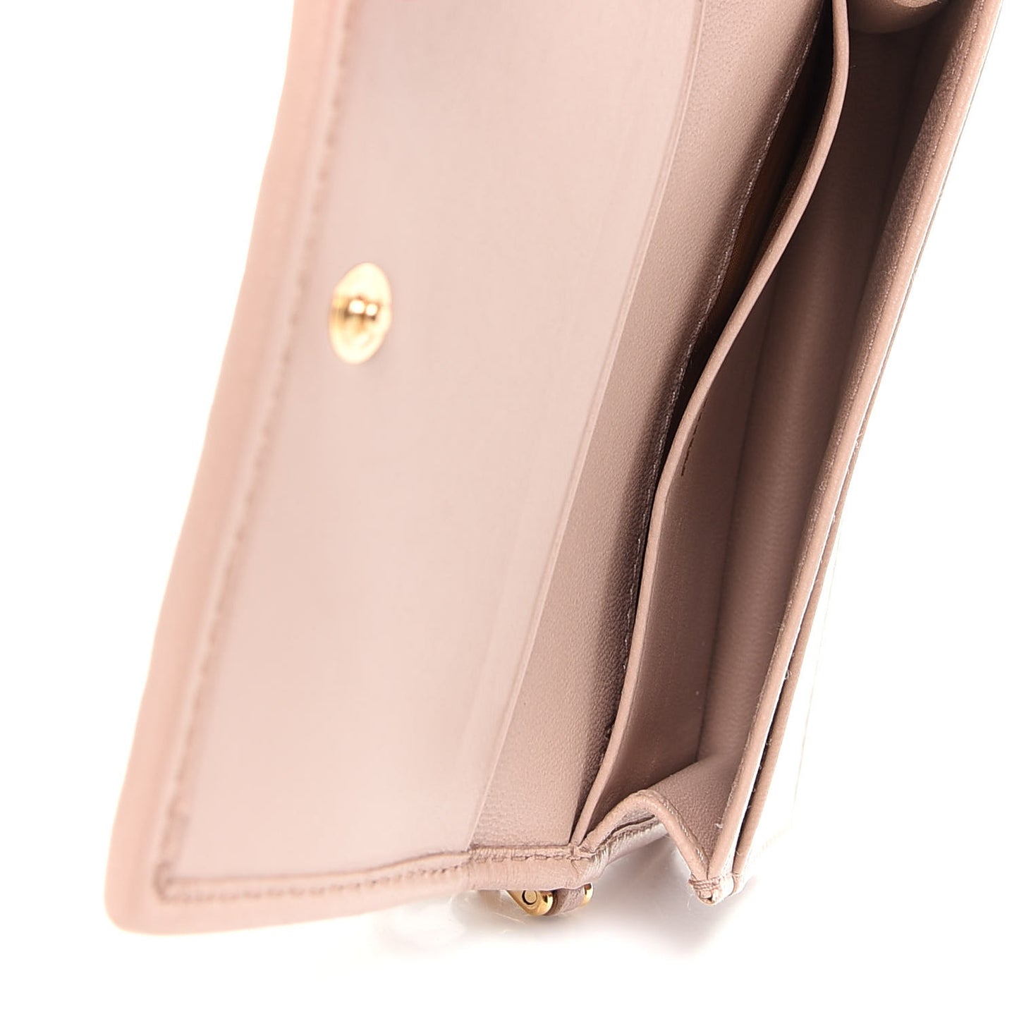 Nappa Matelasse Flap Card Holder Key Ring Cammeo