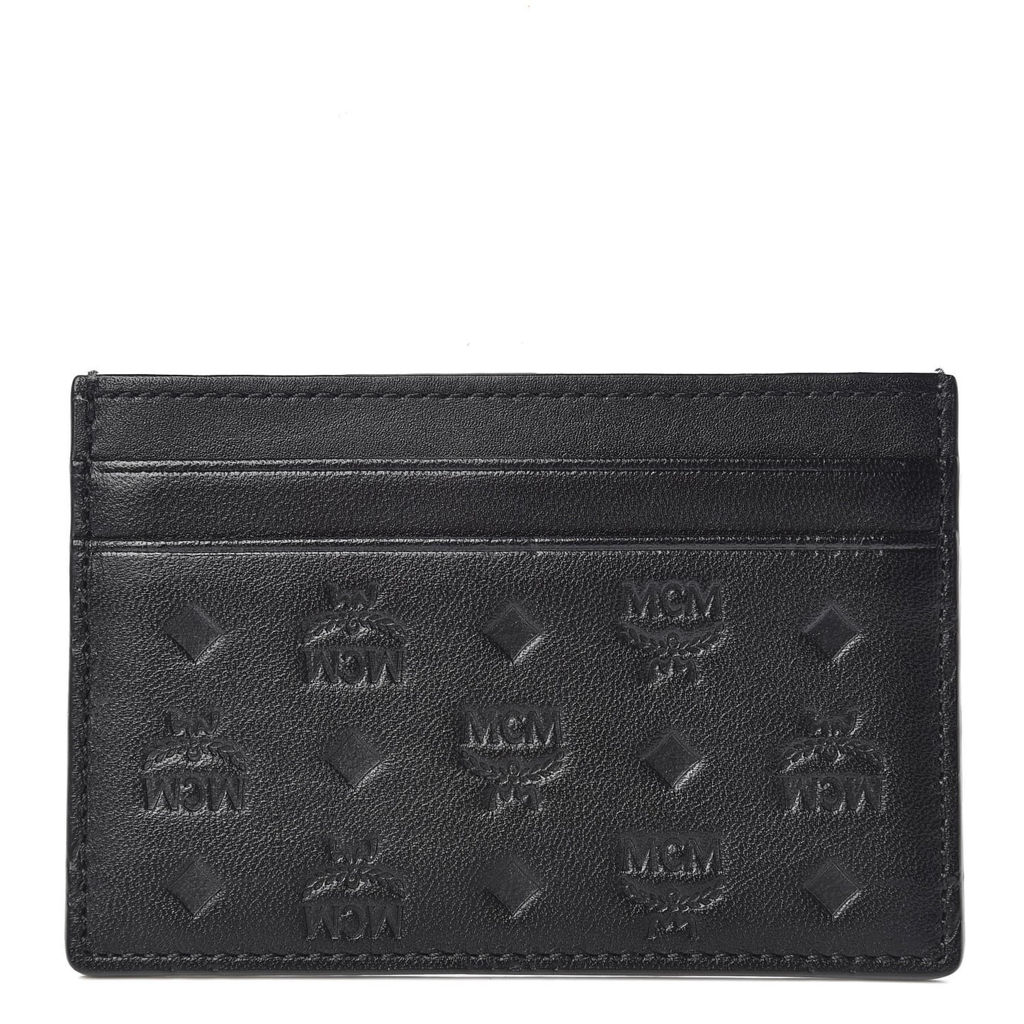 Calfskin Calfskin Ottomar Monogram Card Case Black
