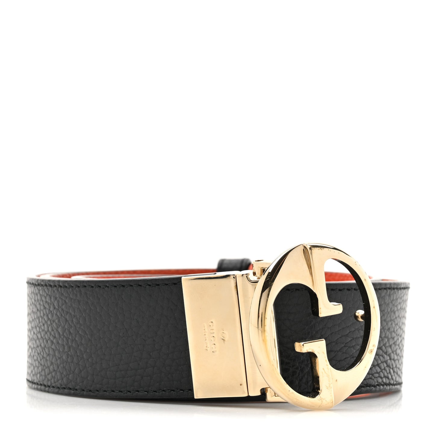 Calfskin 1973 Reversible Belt 90 36 Black Sun Orange