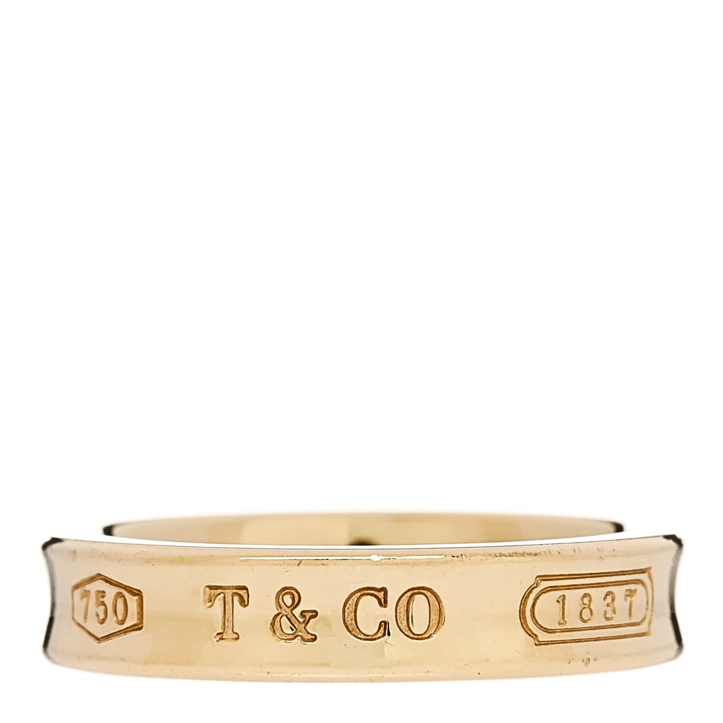 18K Yellow Gold Narrow 1837 Ring 50 5.25