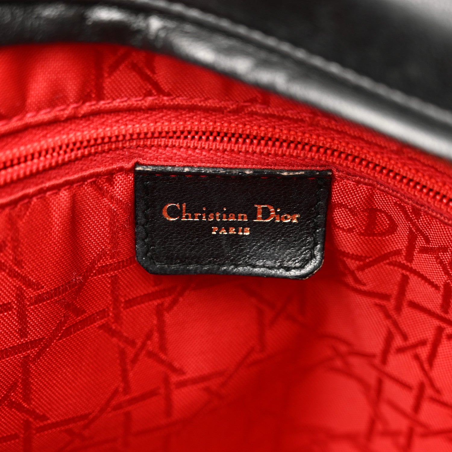 Christian Dior Lambskin Cannage Large Lady Dior Black 6 of 22