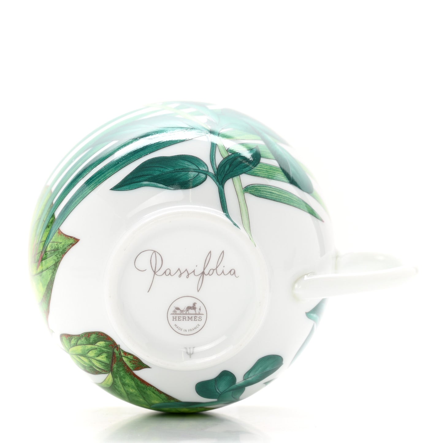 Porcelain Passifolia Tea Cup And Saucer