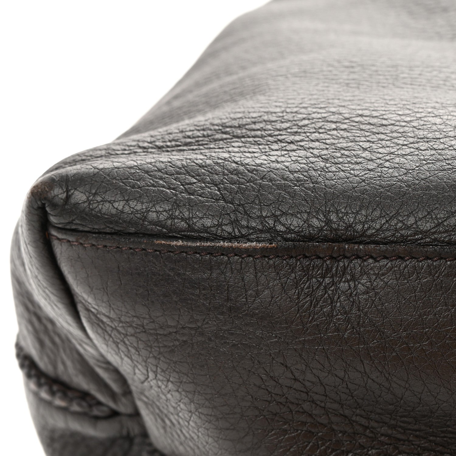 Gucci Deerskin Large Hip Bamboo Hobo Dark Cocoa 15 of 28