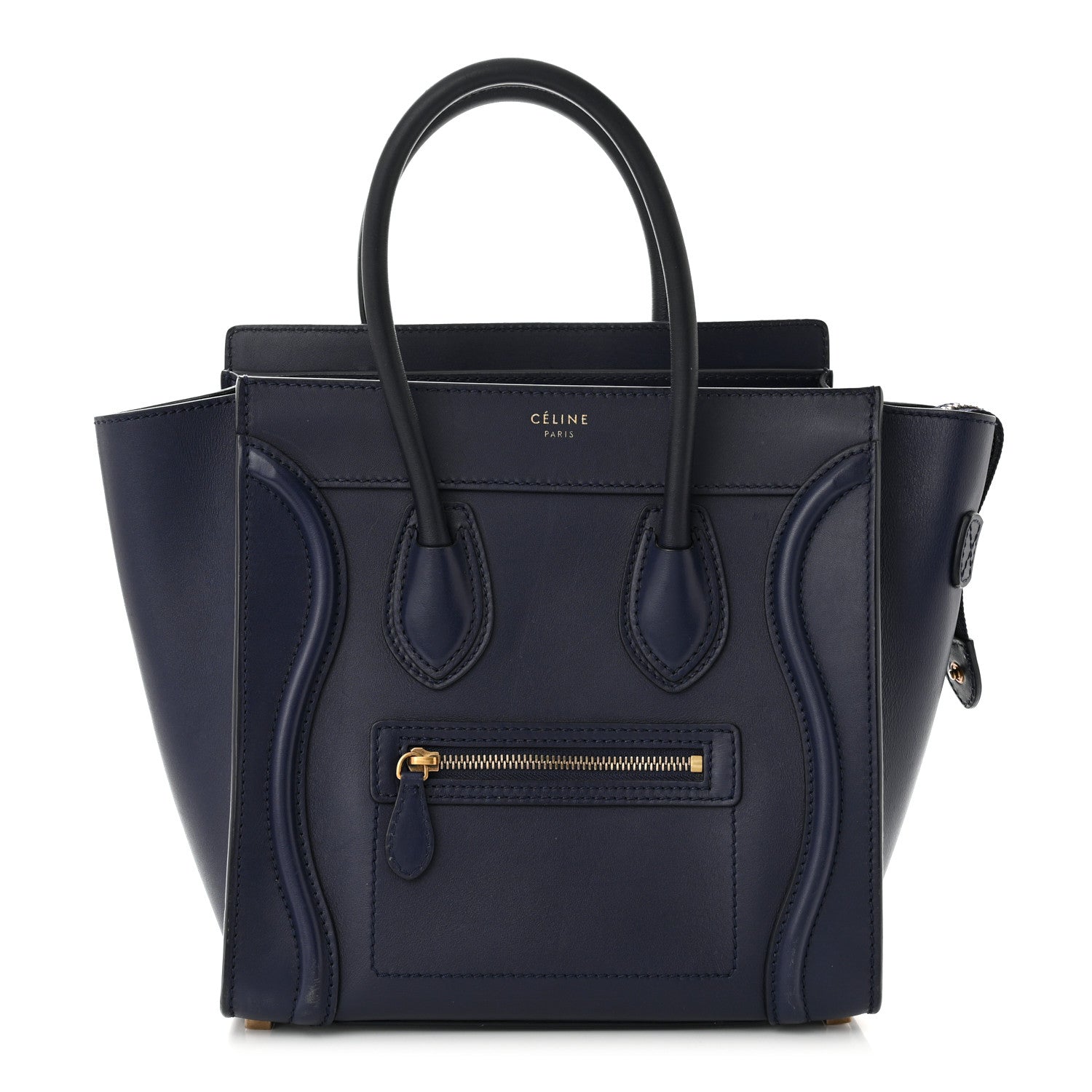 Celine Smooth Calfskin Micro Luggage Navy Blue 1 of 11