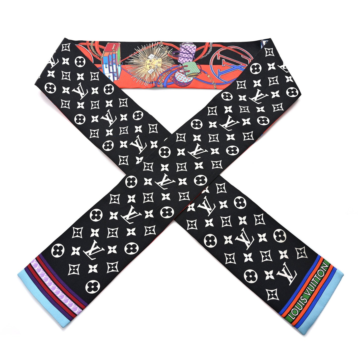 Silk Monogram All In LV Bandeau Black