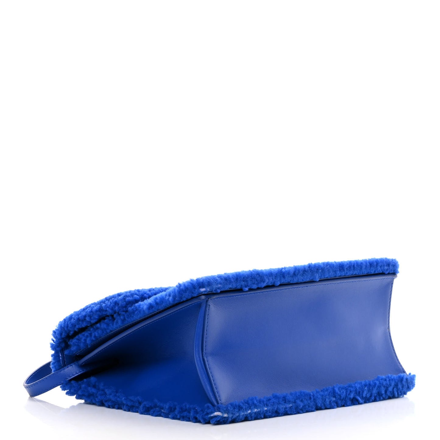 Shearling Calfskin Jitney 2.8 Bag Blue