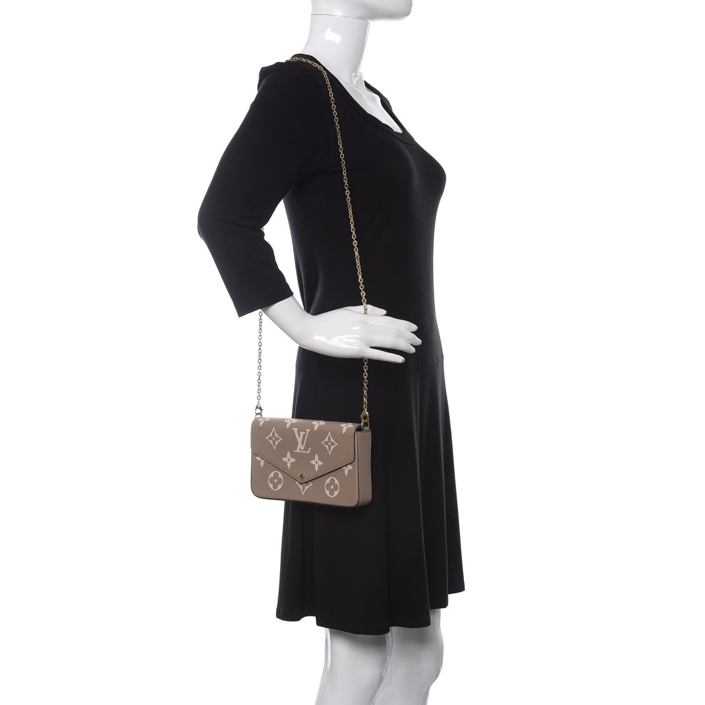 Empreinte Monogram Giant Felicie Pochette Tourterelle Creme