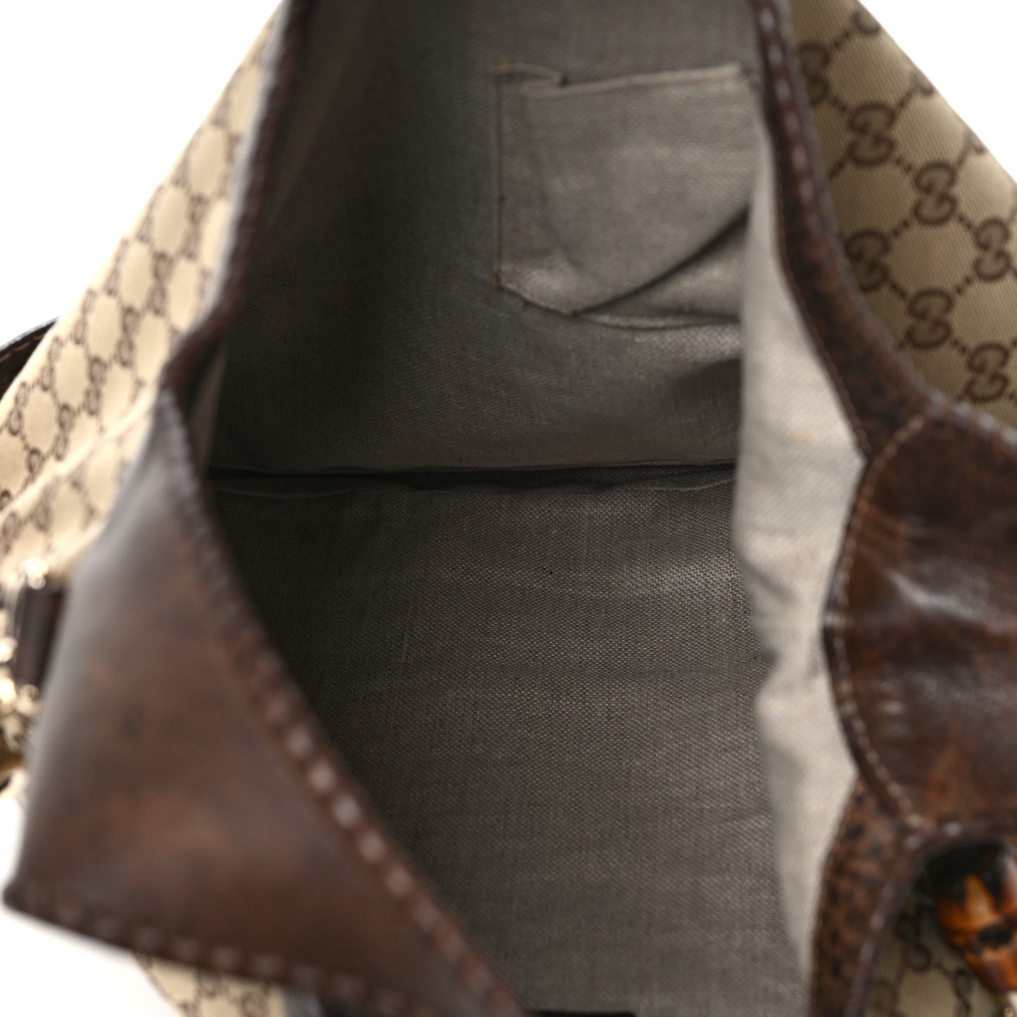 Monogram Large New Jackie Shoulder Bag Dark Brown