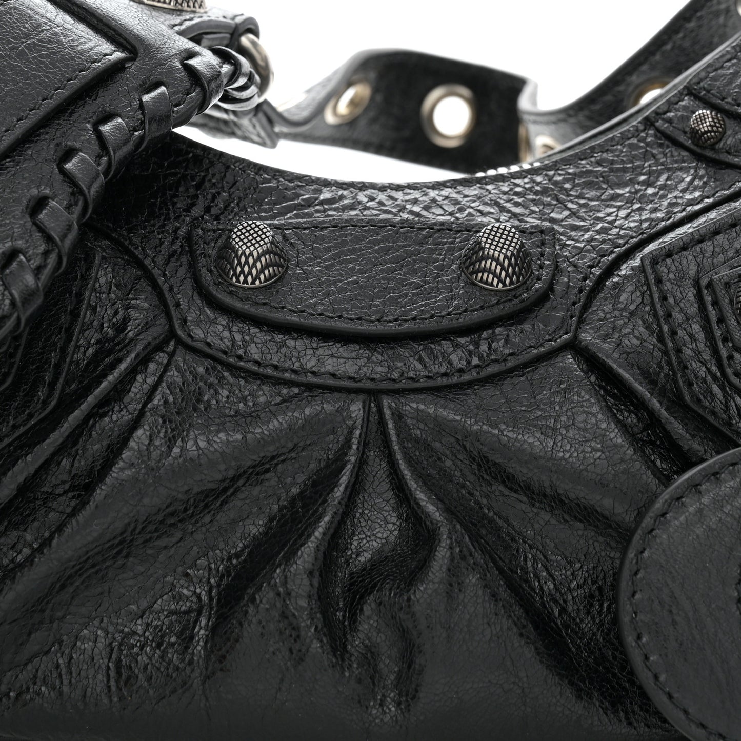 Agneau Arena Le Cagole Shoulder Bag XS Black