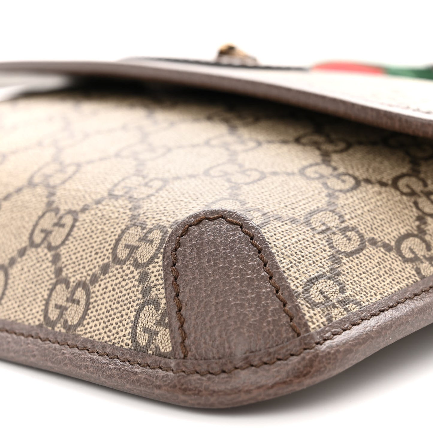 GG Supreme Monogram Neo Vintage Web Belt Bag Brown