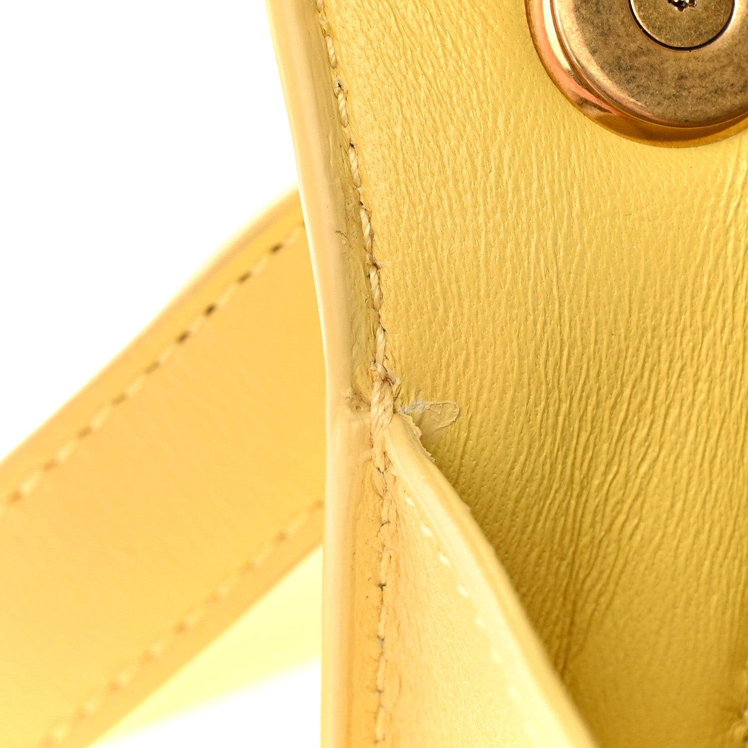 Saint Laurent Smooth Calfskin Carre Satchel Paille 11 of 14