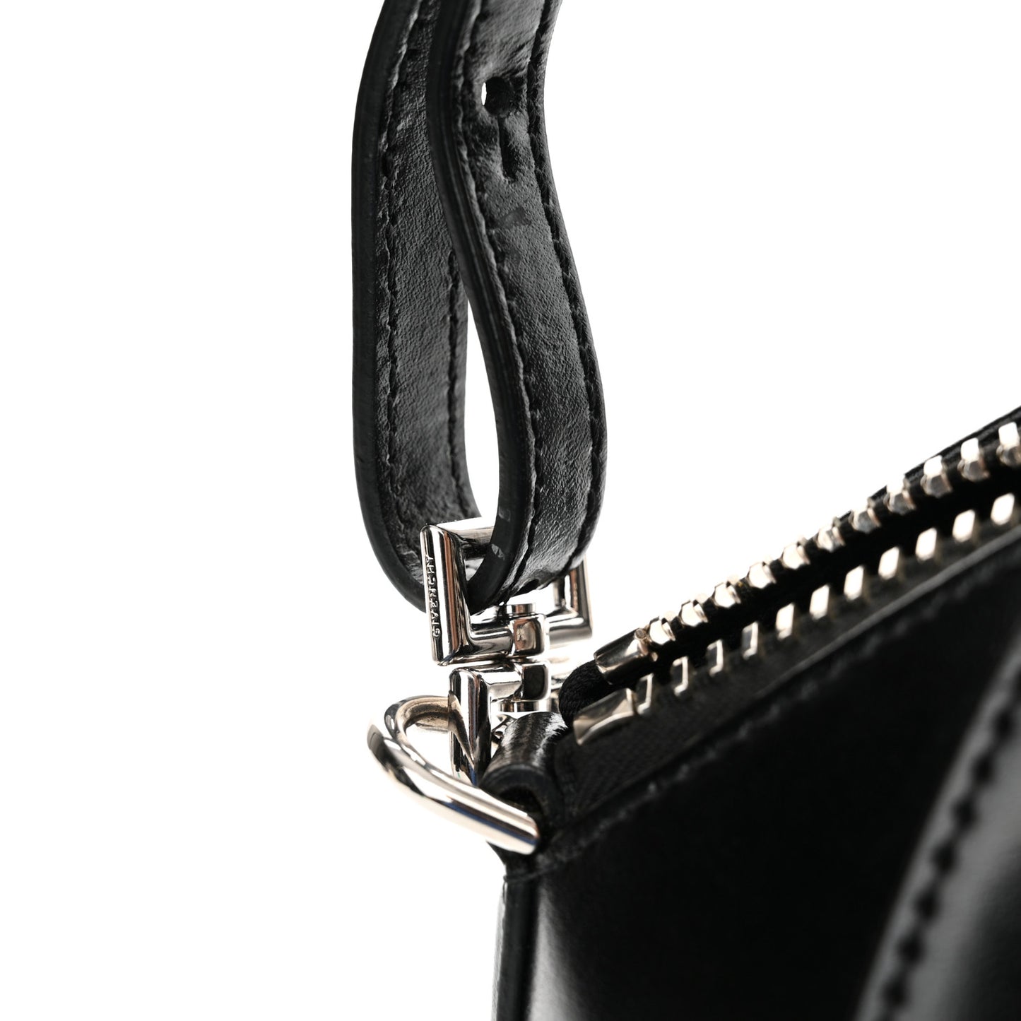 Shiny Lord Calfskin Mini Antigona Black
