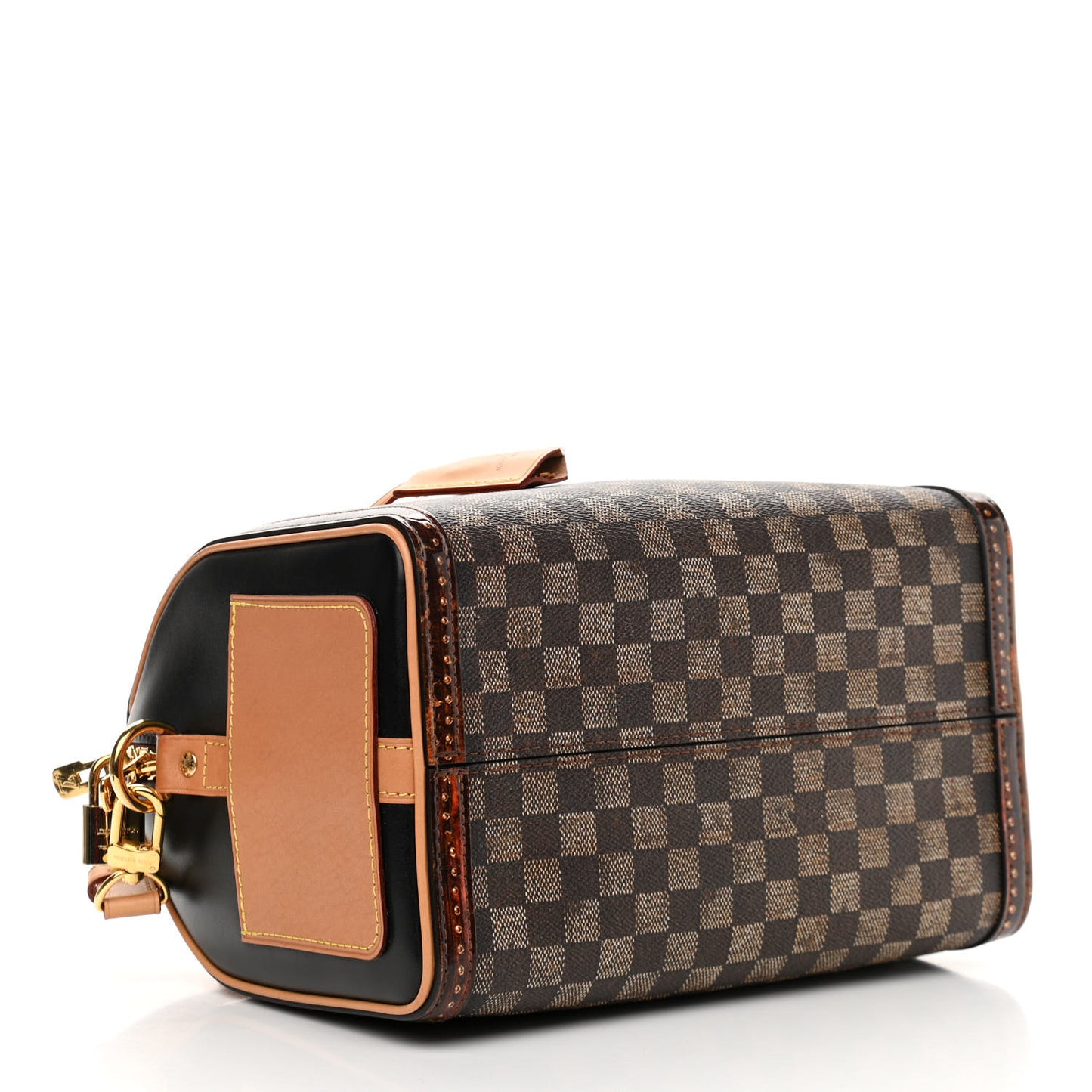 Transformed Damier Ebene Time Trunk Speedy Bandouliere 25 Black