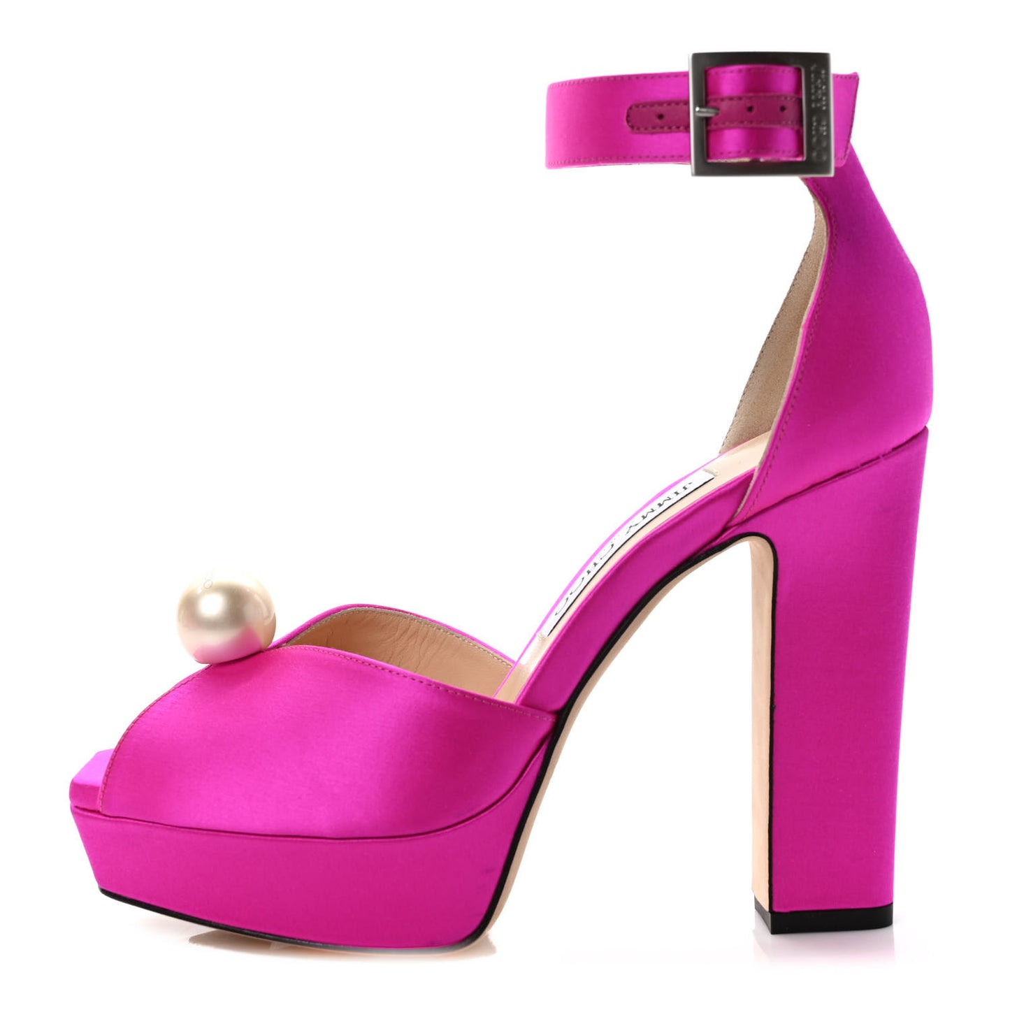 Satin Socorie 120 Sandals 37 Fuchsia White