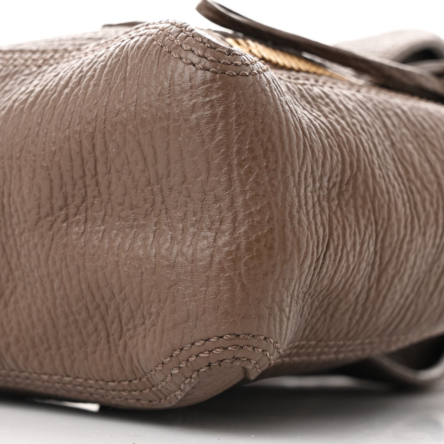 Textured Calfskin Mini Pashli Satchel Taupe